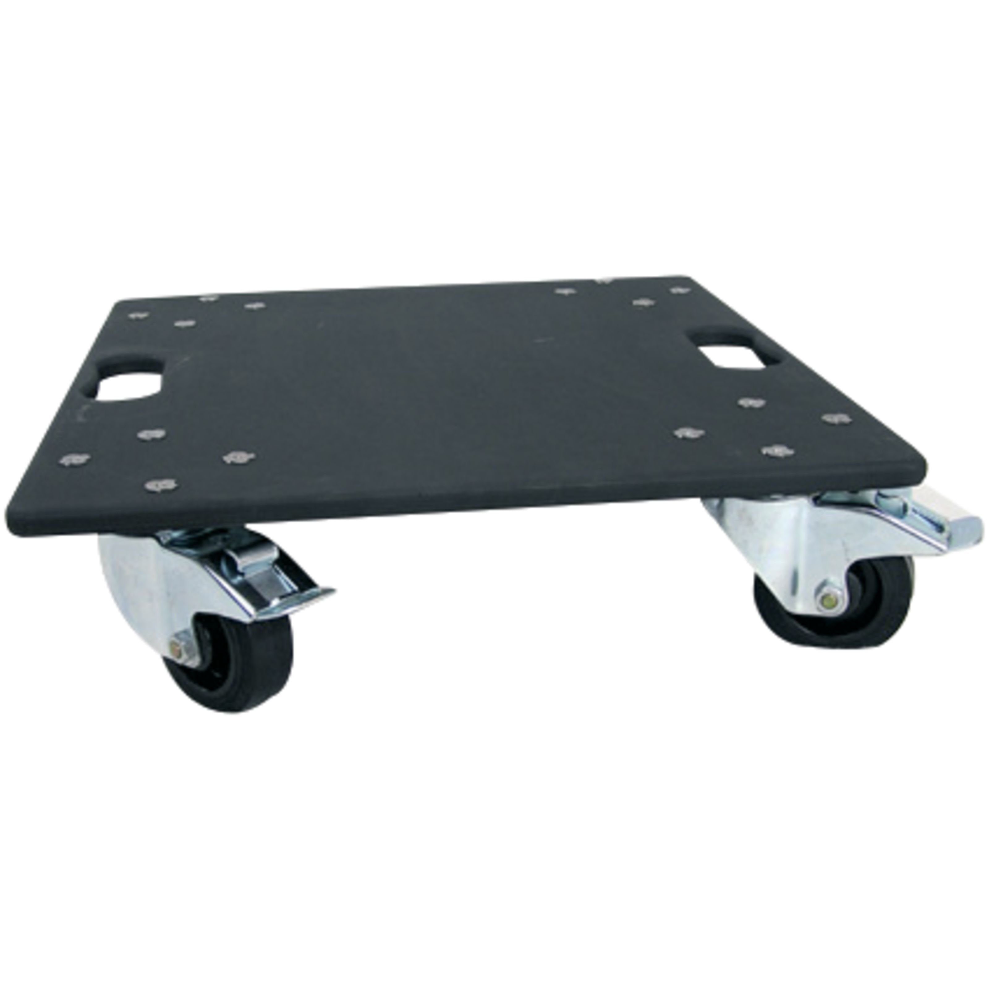 Gäng-Case Koffer, Rollbrett lose / Black Wheels Griffeinfräsung, 2 Stop/2 Lenk -