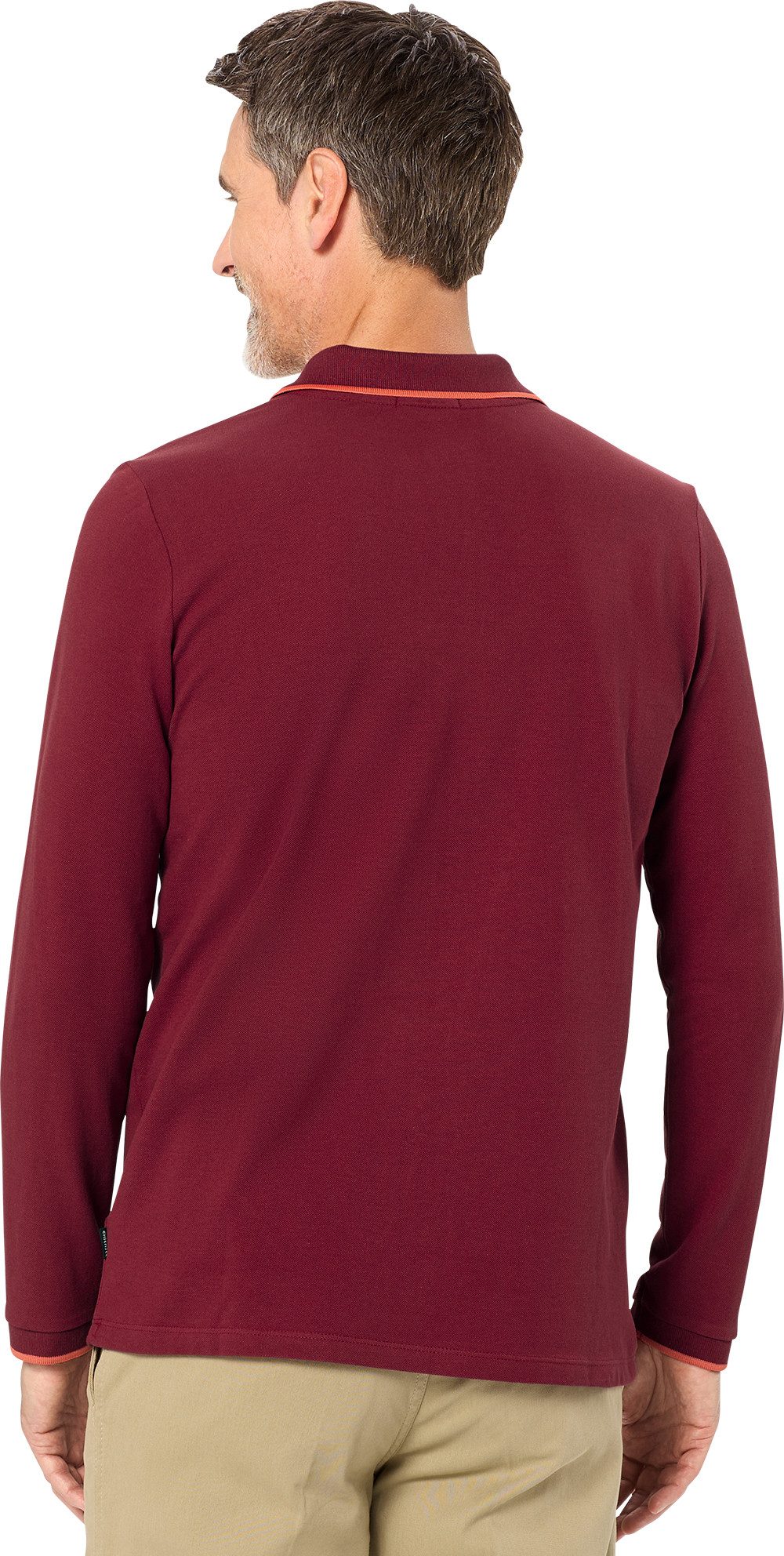 Chiemsee Langarm-Poloshirt aus formstabilem Baumwoll-Piqué – Bild 4 von 5