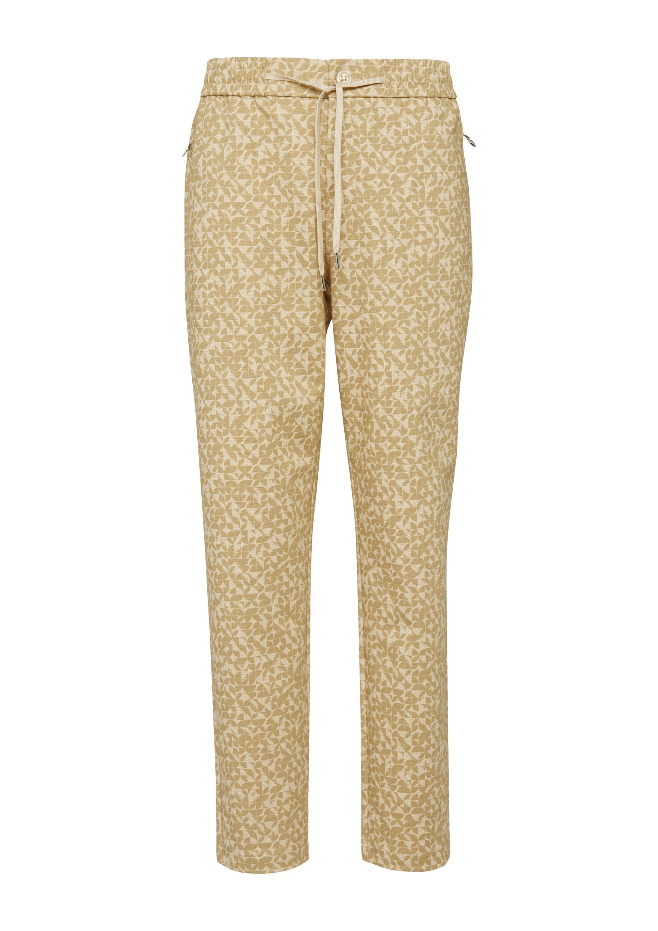 s.Oliver 7/8-Hose Hose Gemusterte Jogpants und Reißverschlusstaschen günstig online kaufen