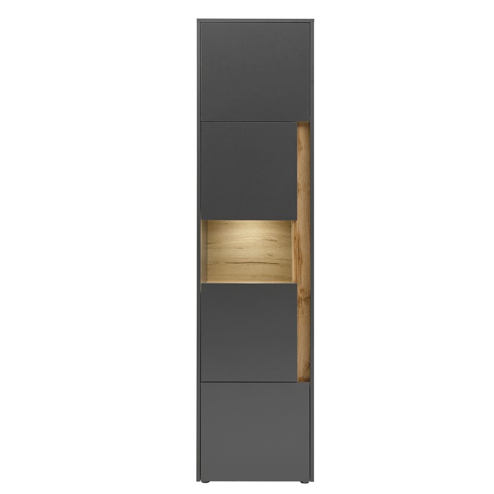 Lomadox Vitrine CRISP-61 Wotan Eiche Nb. 50/197/40 cm