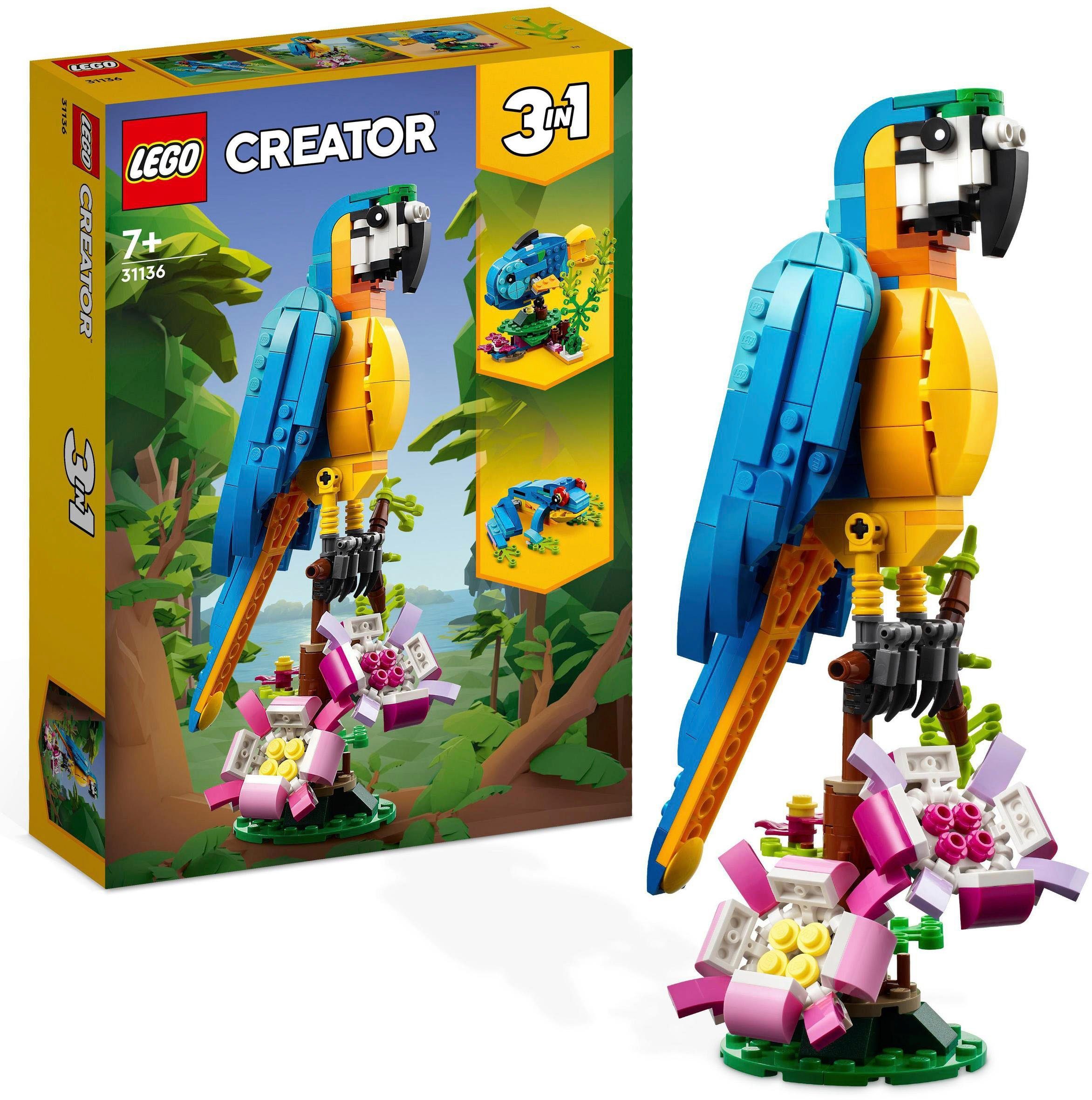 LEGO® Exotischer Papagei (31136), LEGO® Creator 3in1 Konstruktionsspielstei günstig online kaufen