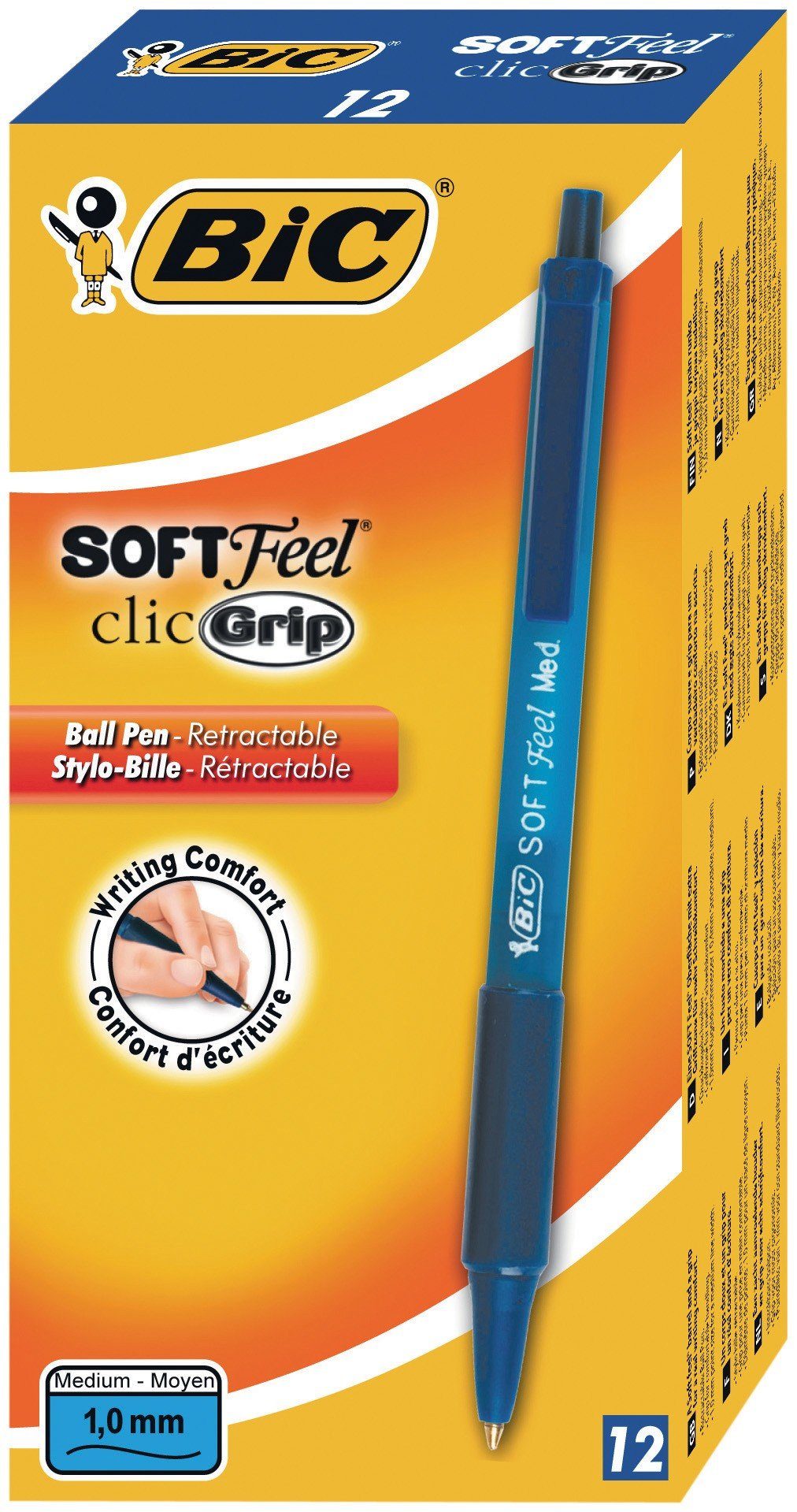 Kugelschreiber BIC Ручки Soft Feel 0.4mm, 12er Set