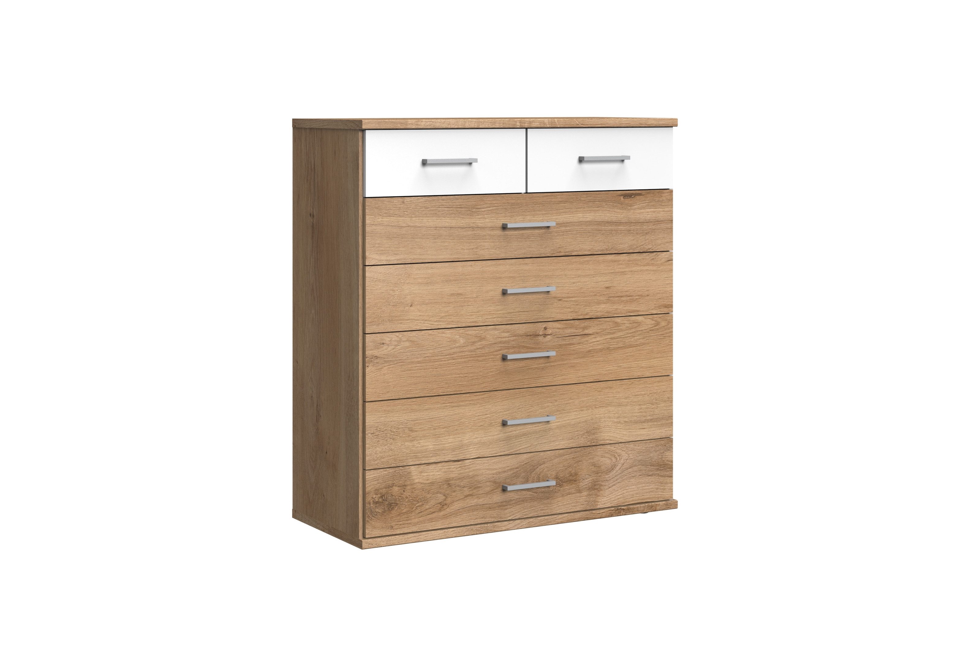 Wimex Kommode in Plankeneiche-Nachbildung mit 7 Schubladen (B/H/T: 90x106x40 cm)