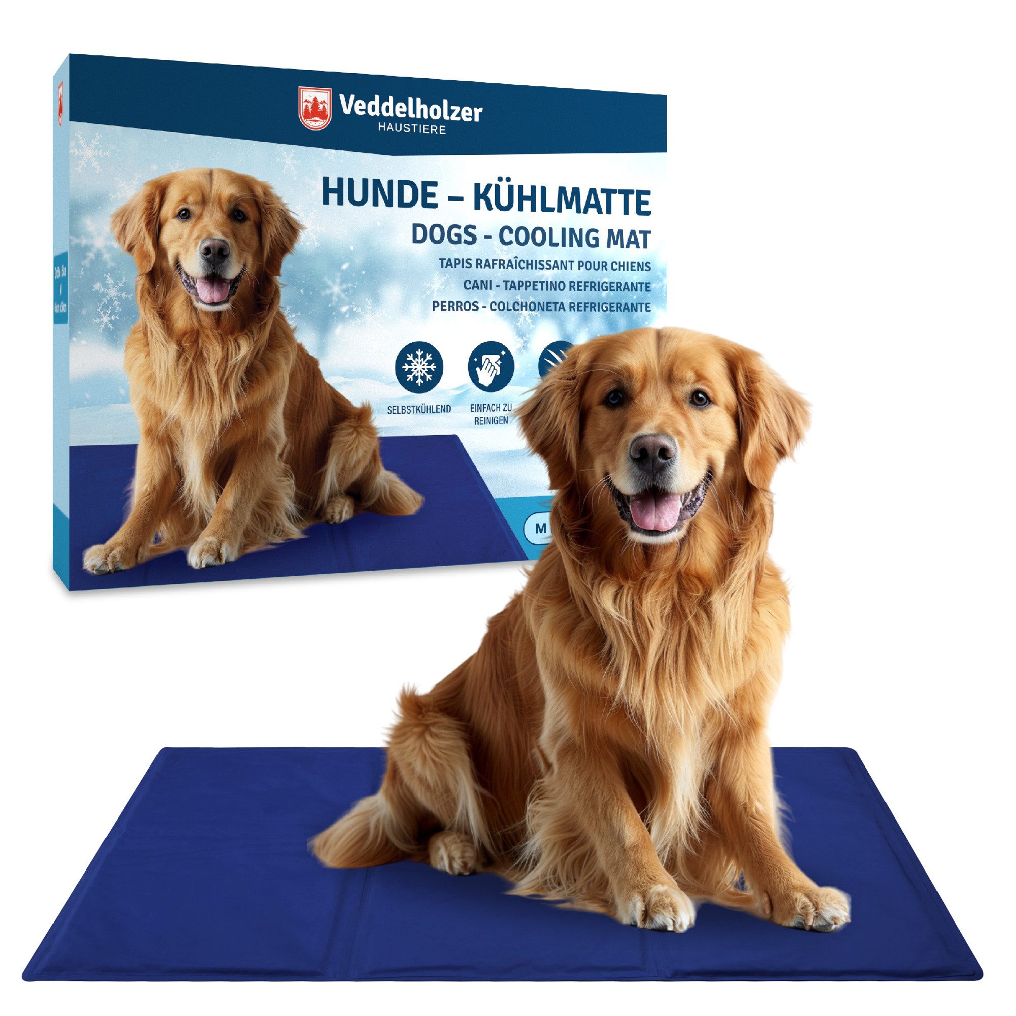 Veddelholzer Hundematte Kühlmatte (L) für Hunde extra Dick, Kratzfest selbs günstig online kaufen