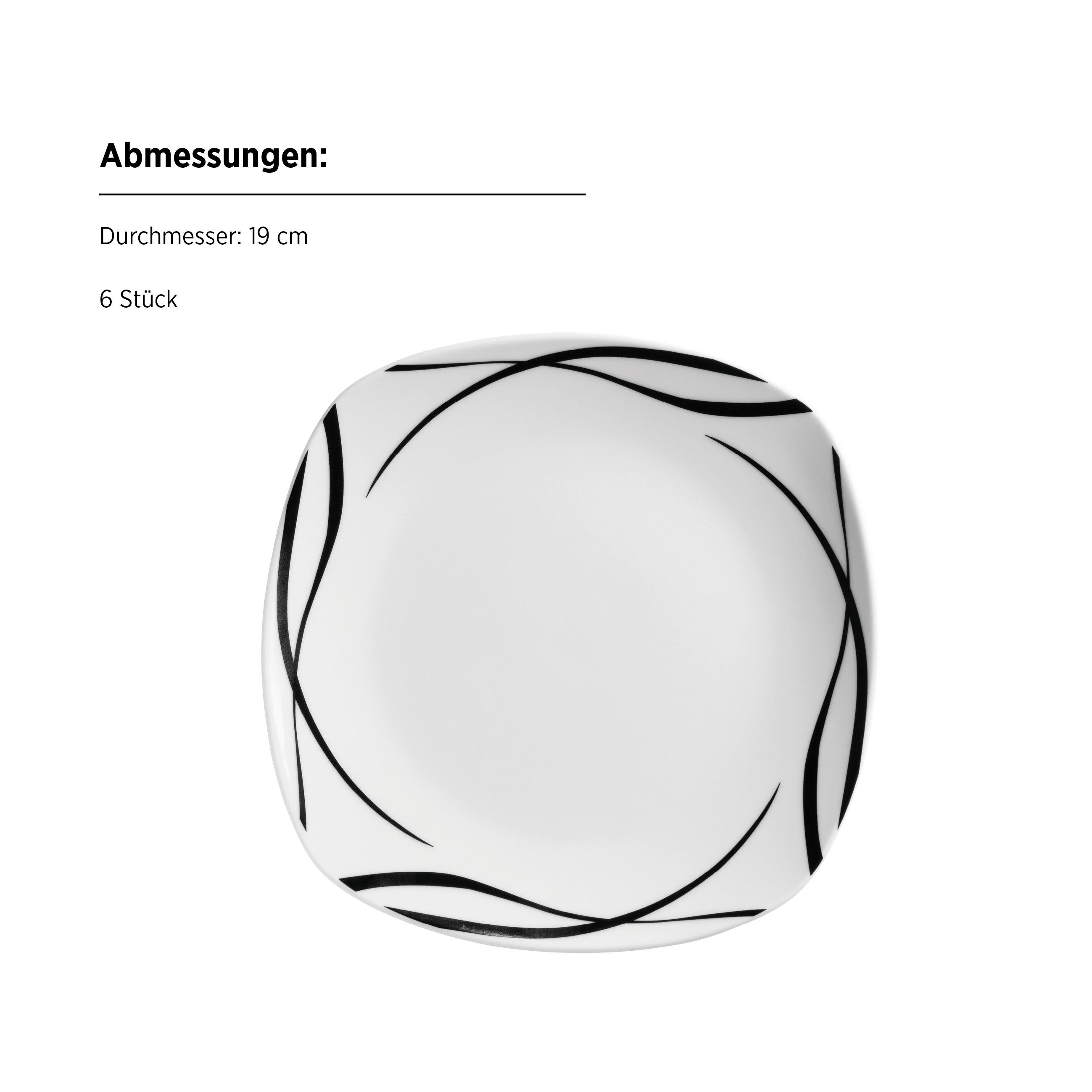 MÄSER Kombiservice DECORA (30-tlg), 6 Personen, Porzellan