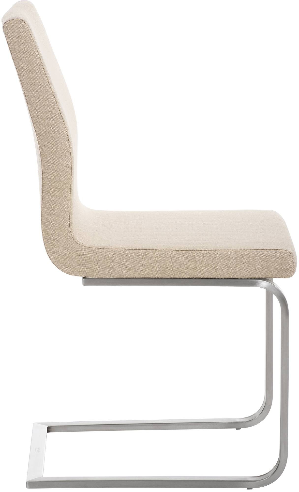 CLP Esszimmerstuhl Belfort Stoff, mit robustem Edelstahlgestell