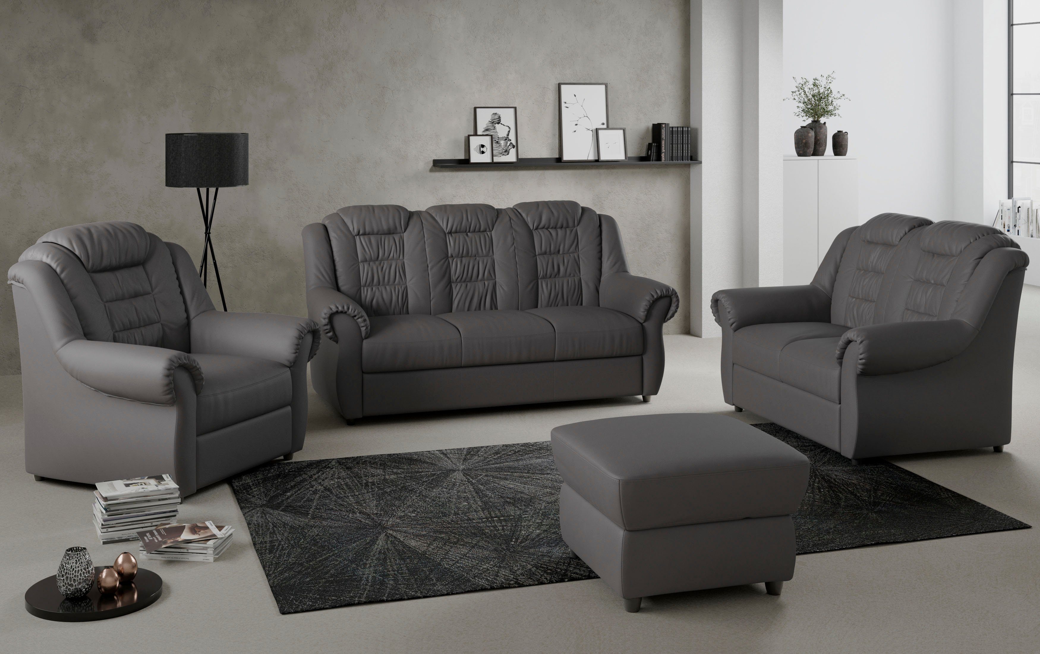 Home affaire 3-Sitzer Boston, Sofa mit hoher Rückenlehne