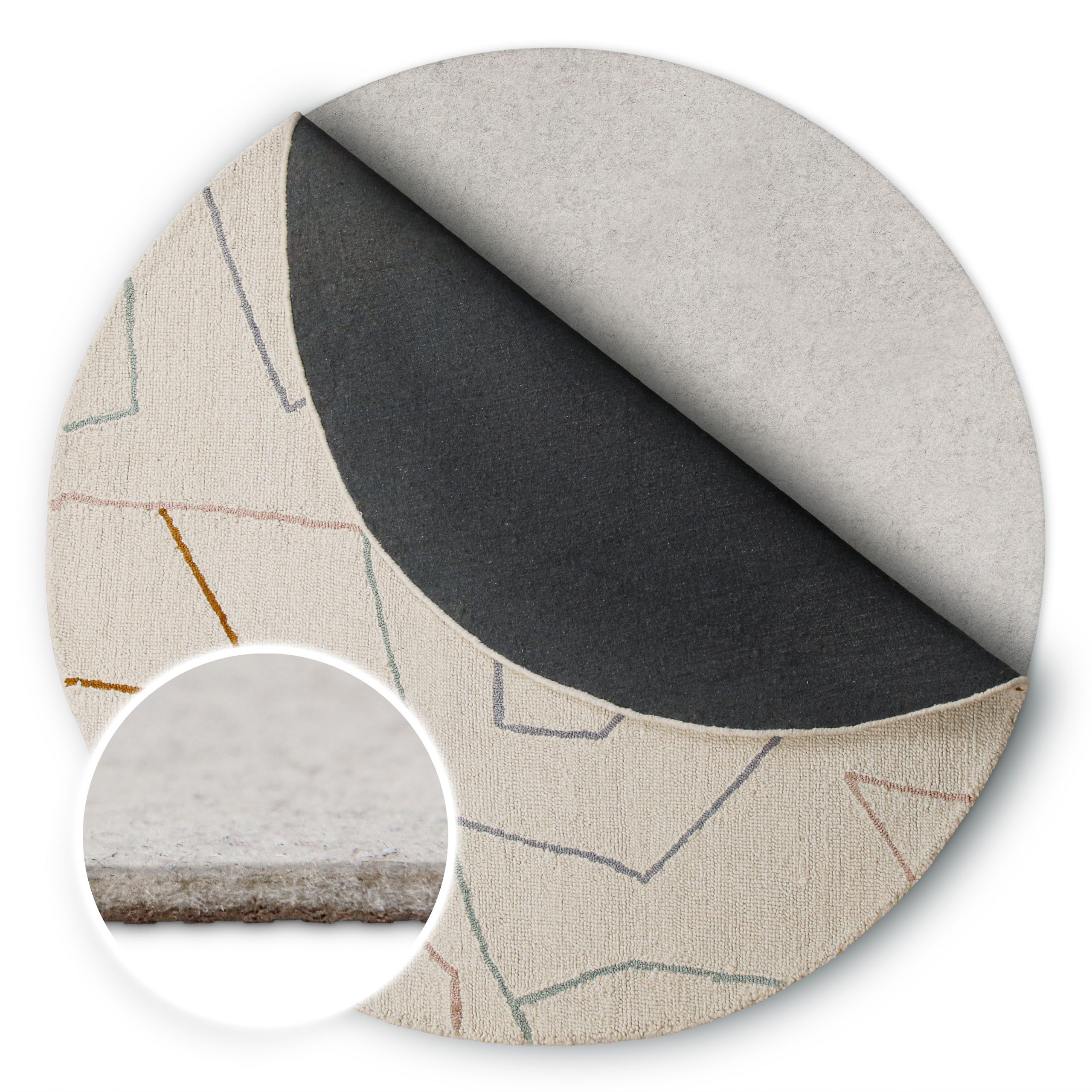 Wecon home Antirutsch Teppichunterlage RugPad Premium, (1-St), Teppichunterlage, Anti-Rutsch-Matte, Komfort, Schutz