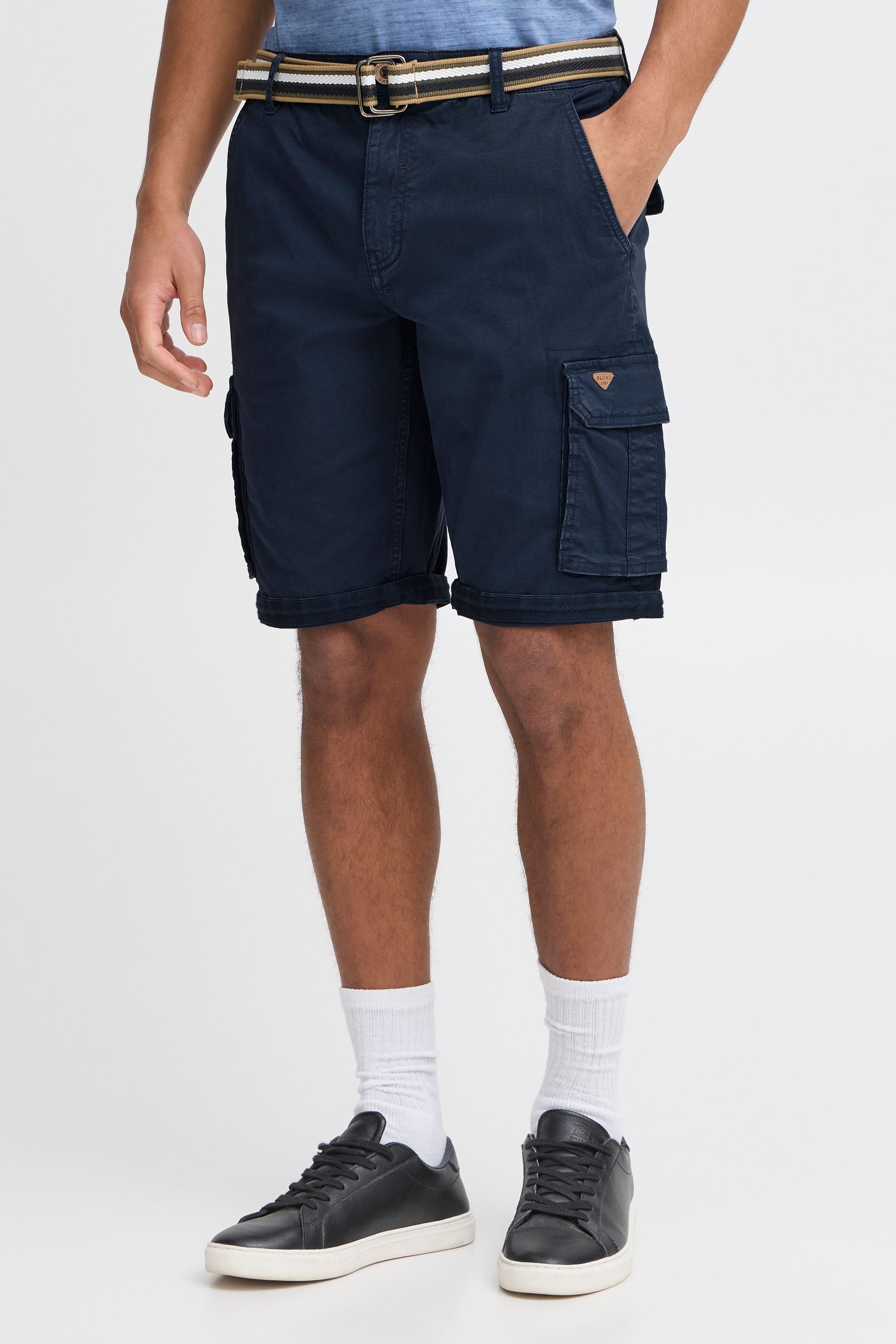 Blend Cargoshorts BHBrian Stilvolle Cargo Shorts mit Taschen und Gürtel