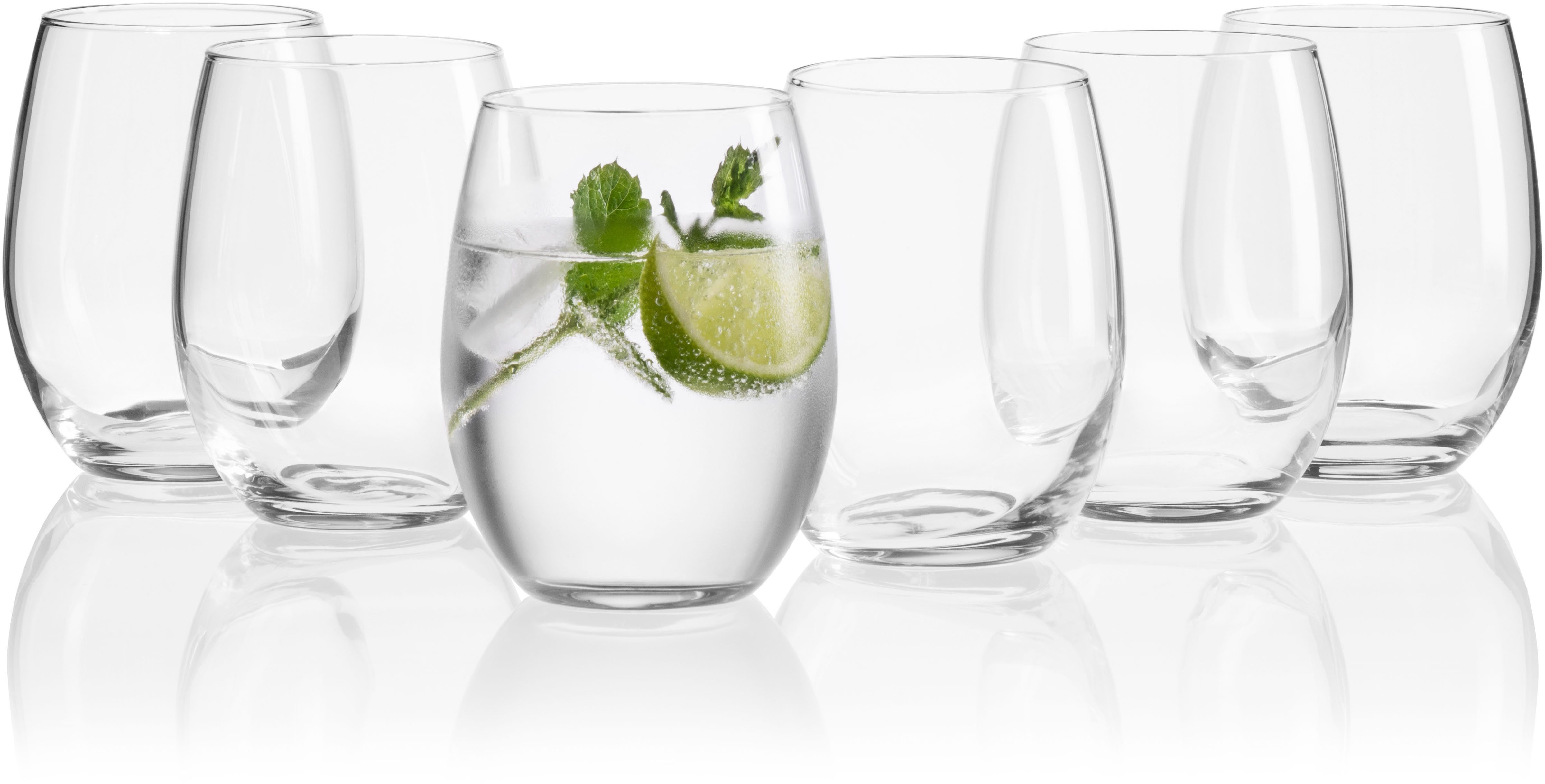MÄSER Glas IL PREMIO, Wasserglas-Set, Kristall, 6-tlg., Bleikristallglas