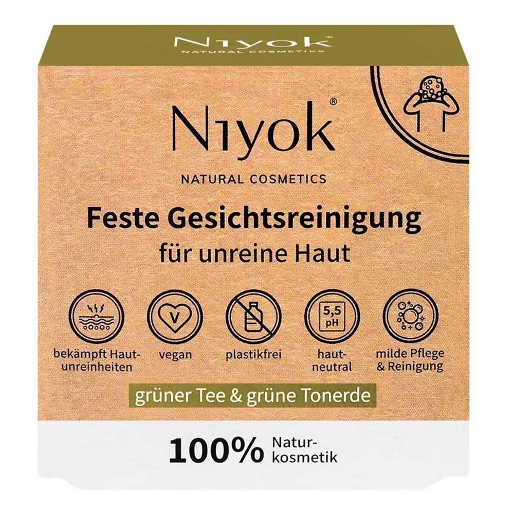 Tonerde - Niyok & Gesichtsseife Feste Grüner grüne Tee Gesichtsreinigung 80g