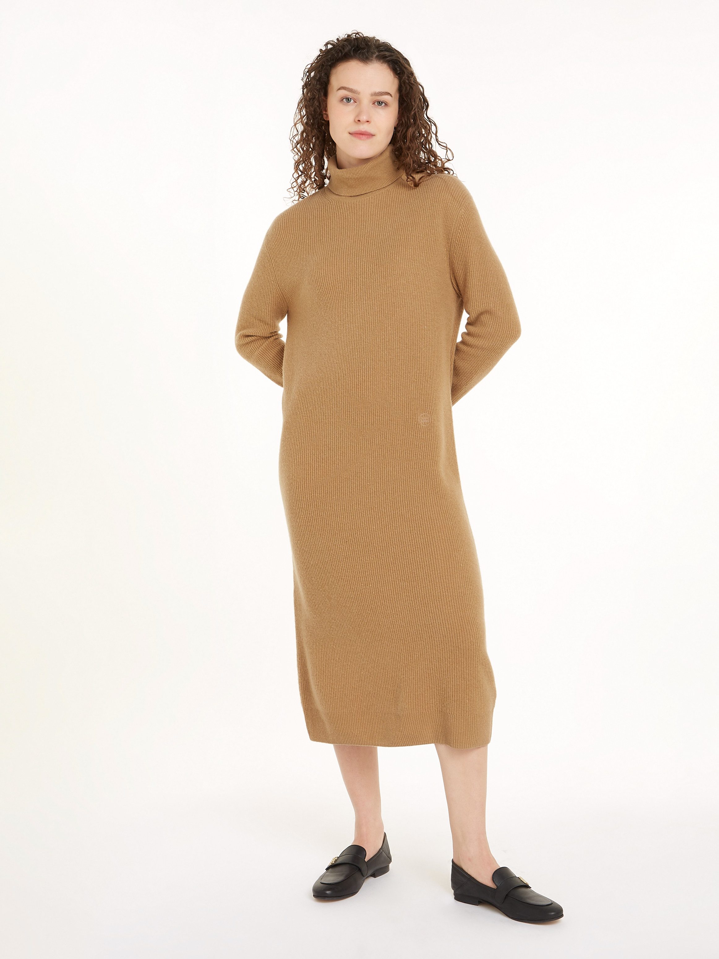 Tommy Hilfiger Strickkleid WOOL CASH ROLL-NK günstig online kaufen