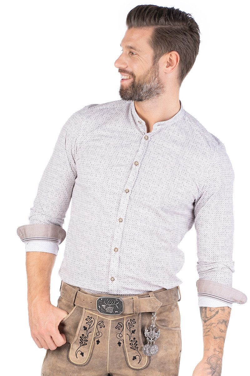 Hatico Trachtenhemd Trachtenhemd - HADRIAN - beige