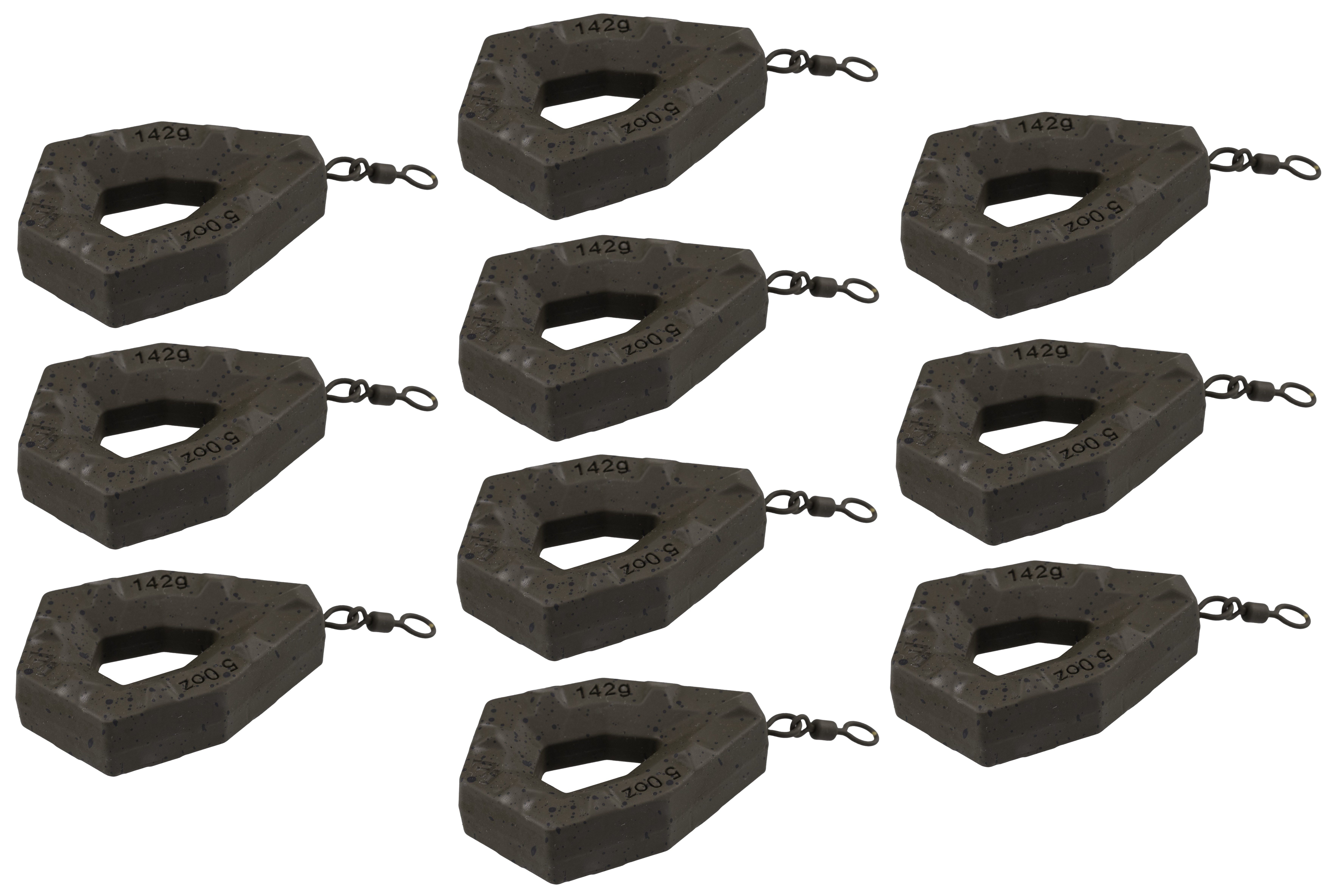 Karpfenblei Blei GRIPPER 142g - 1 St. oder 10er SET - mit Öffnung für Lockpaste