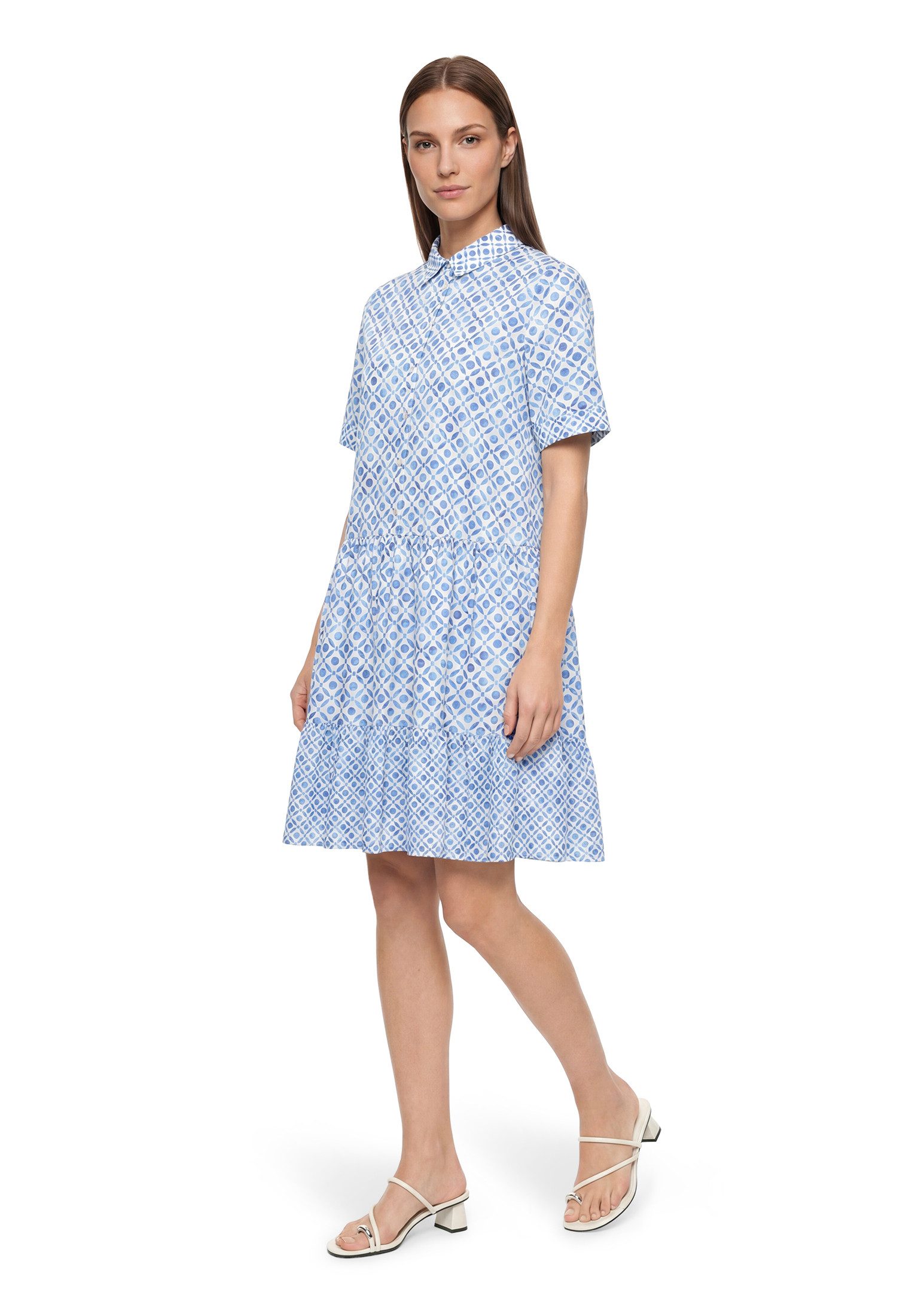 Cartoon Blusenkleid Damen mit Muster