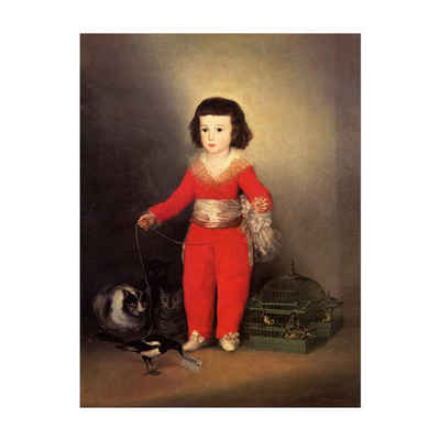 Bilderdepot24 Leinwandbild Alte Meister - Francisco de Goya - Don Manuel Osorio Manrique de Zuñiga, Menschen