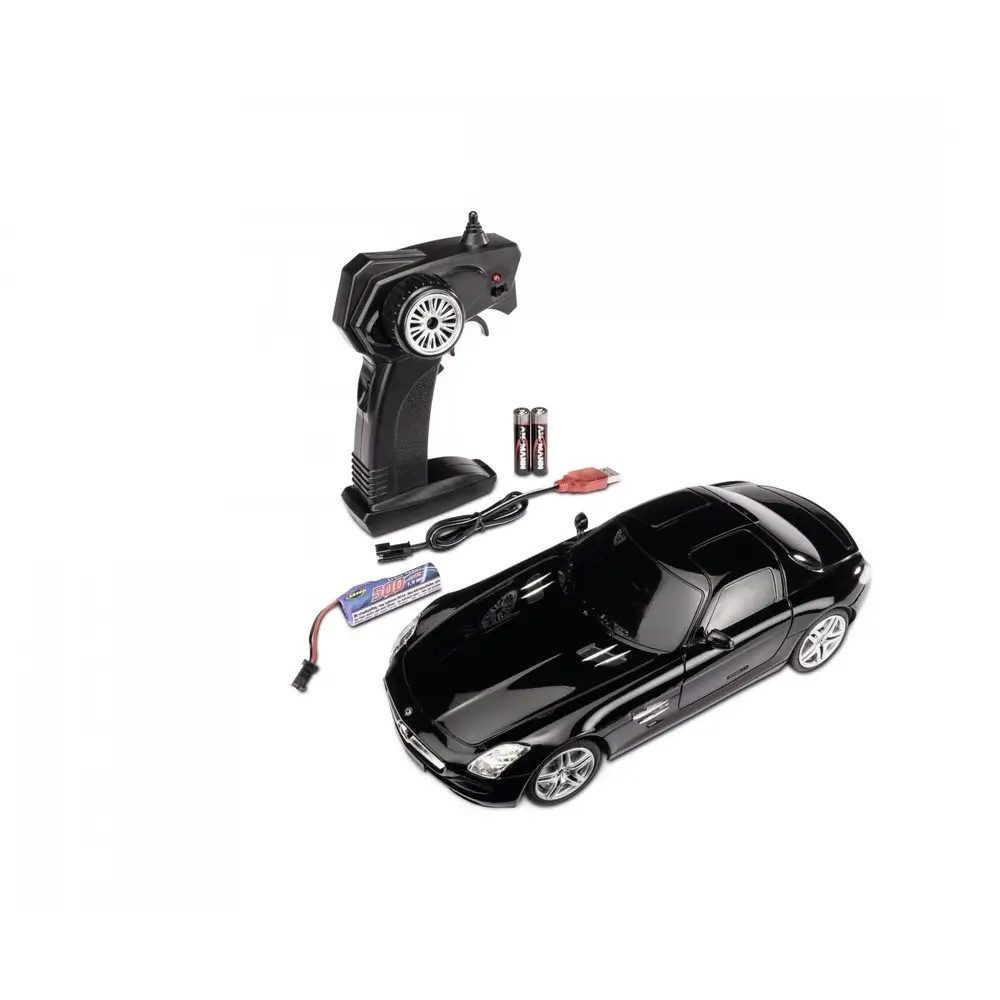 TAMIYA-CARSON Modellauto CARSON 1:24 M.-Benz SLS AMG 2.4G 100% RTR schwarz