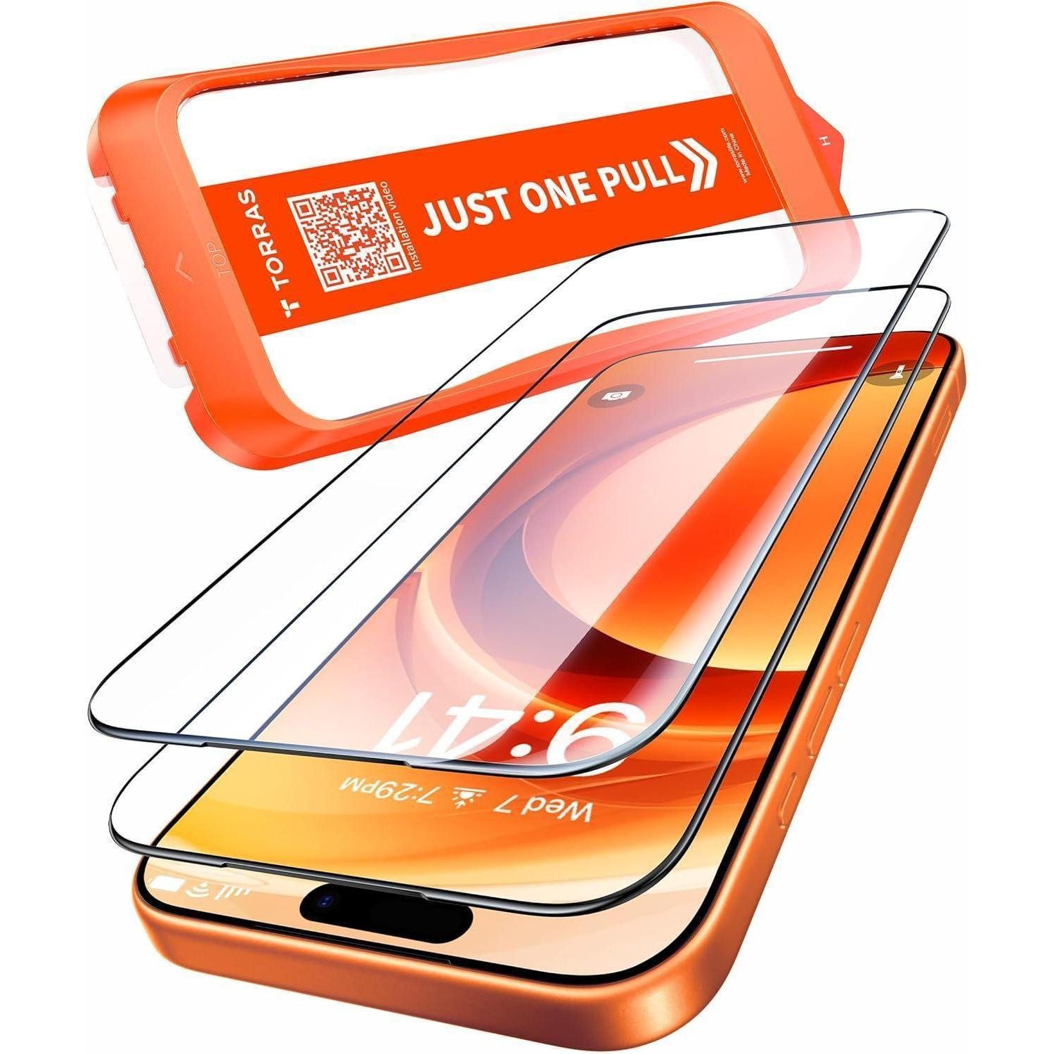 LuxusKollektion Displayschutzglas Panzerglas Fullscreen AR Antireflex 9H Stoßfest 2 iPhone 17 Pro Max