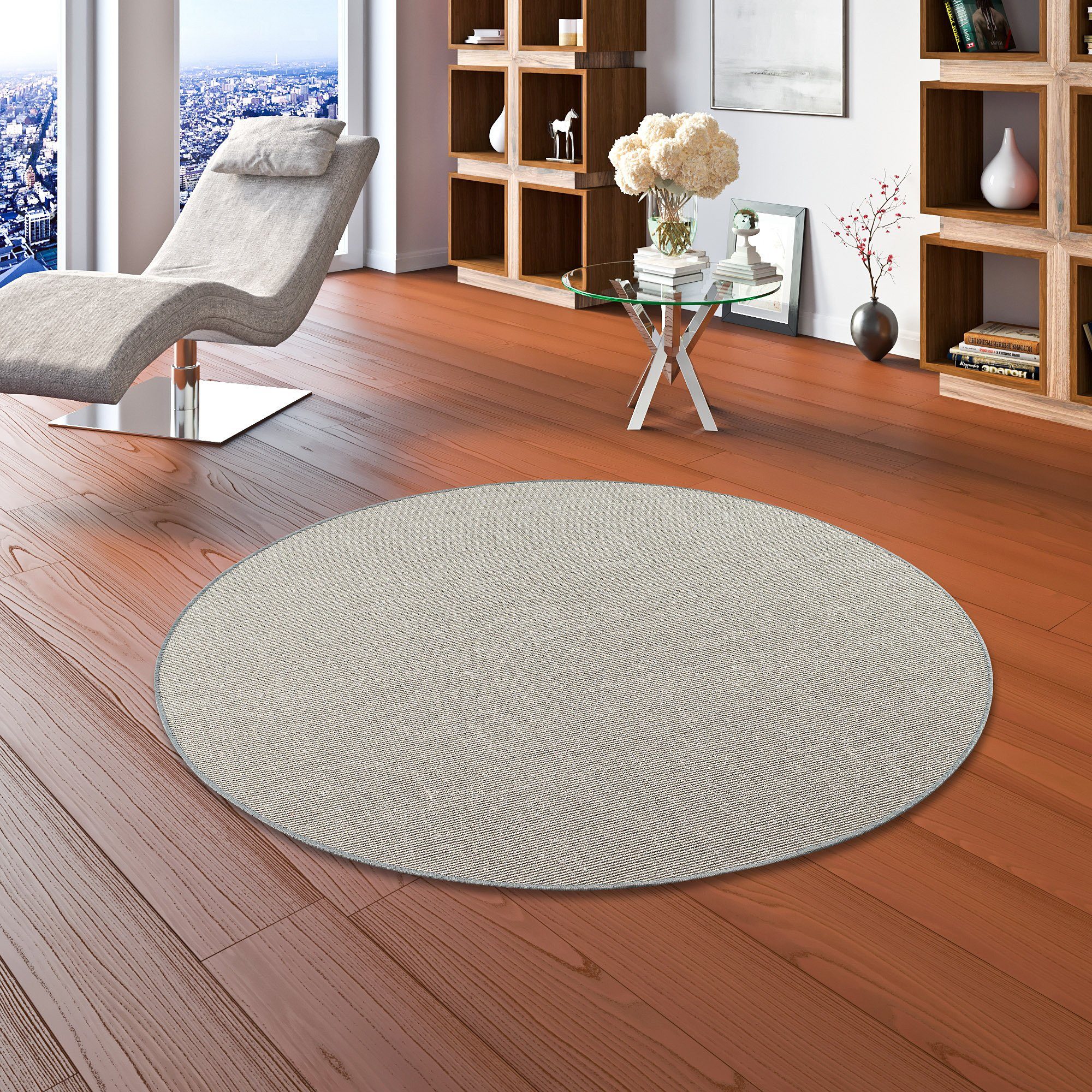 Snapstyle Sisalteppich Sisal Natur Teppich Rund, günstig online kaufen