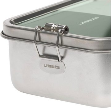 LÄSSIG Lunchbox Solid, olive/green, Edelstahl, Silikon, (1-tlg), aus Edelstahl