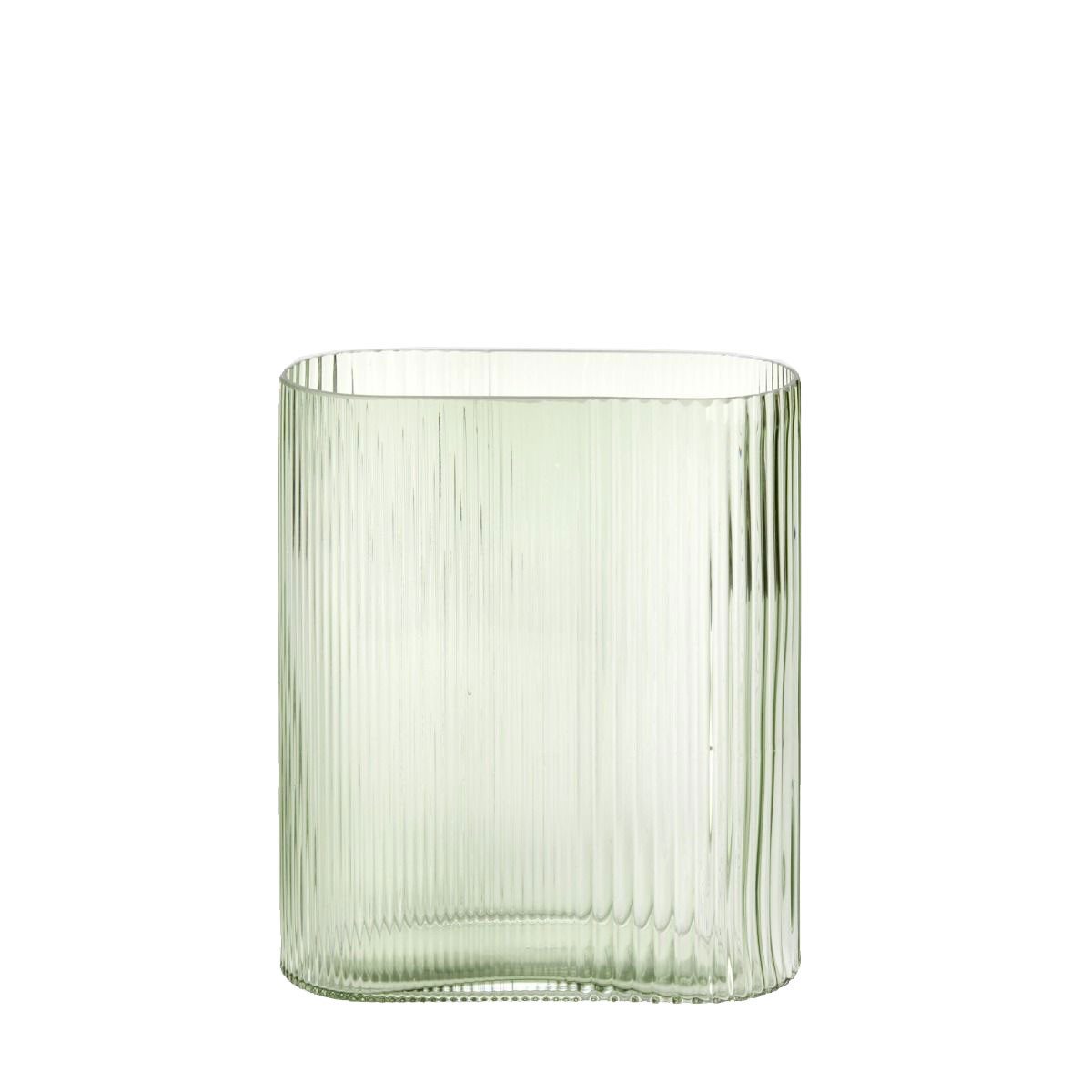 Lambert Dekovase Galliani Vase Glas grün H 24,5 cm