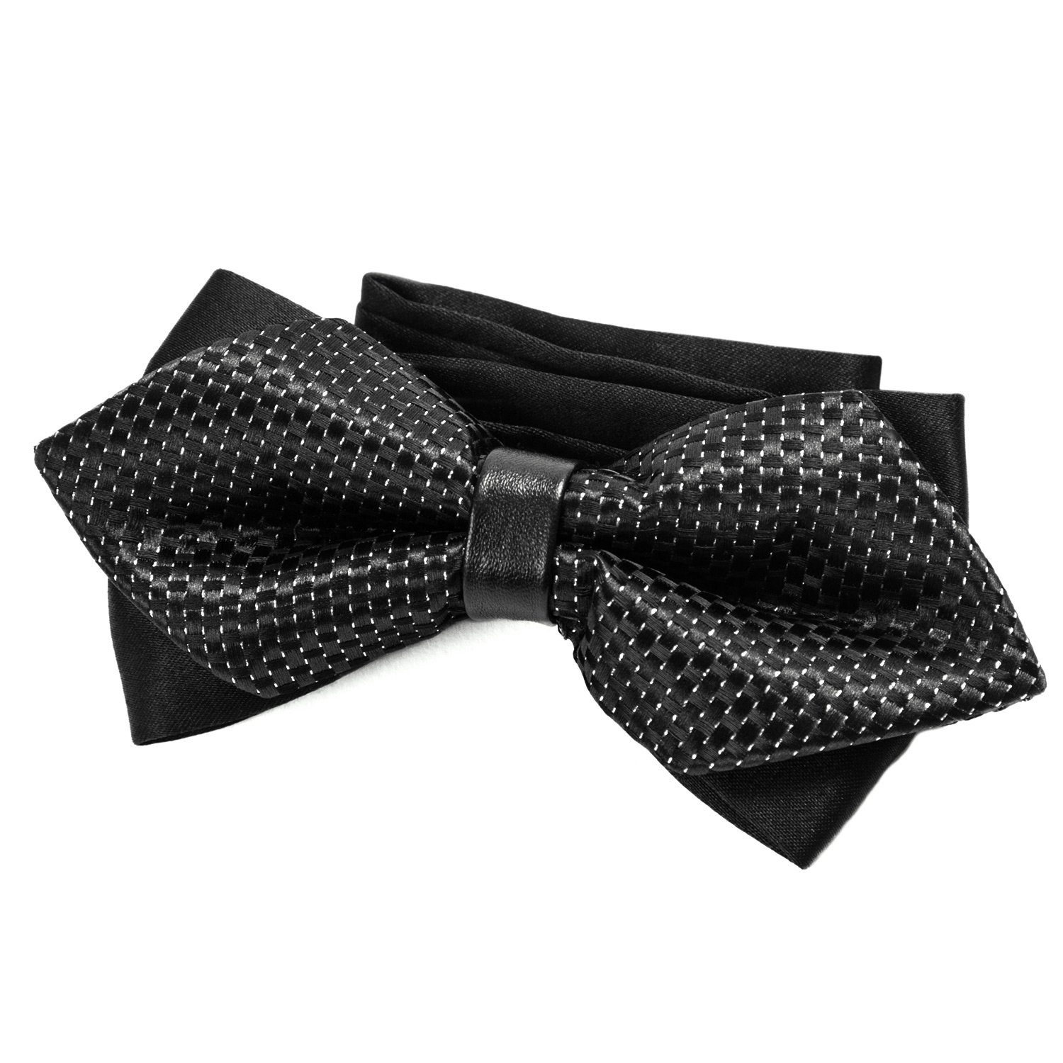 DonDon Fliege spitze Schleife im Retro Look (Packung, 1-St., 1x Herrenfliege) bereits gebunden, verstellbar, Retro-Look