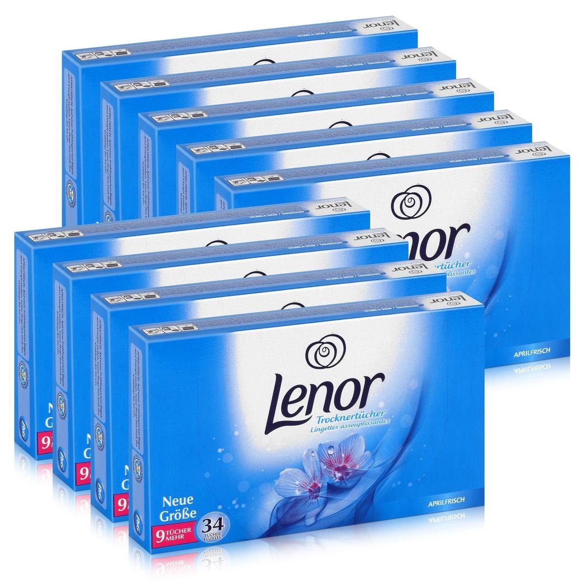 Wäschepflege Lenor LENOR Aprilfrisch Trocknertücher 34 im Tücher Spezialwaschmittel - Trockner