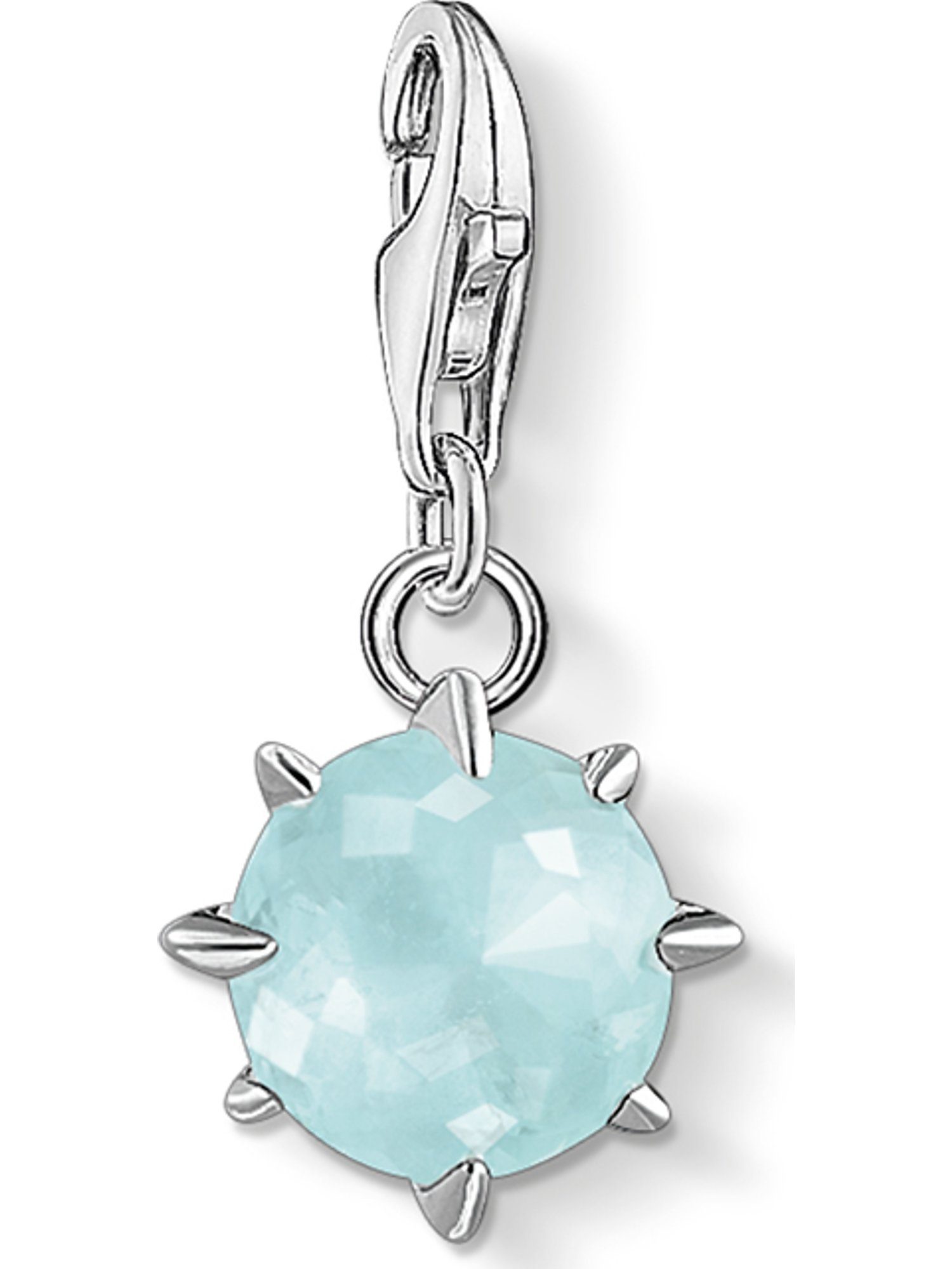 THOMAS SABO Kettenanhänger Thomas Sabo 1 Damen-Charm Silber türkis 925er Farbstein