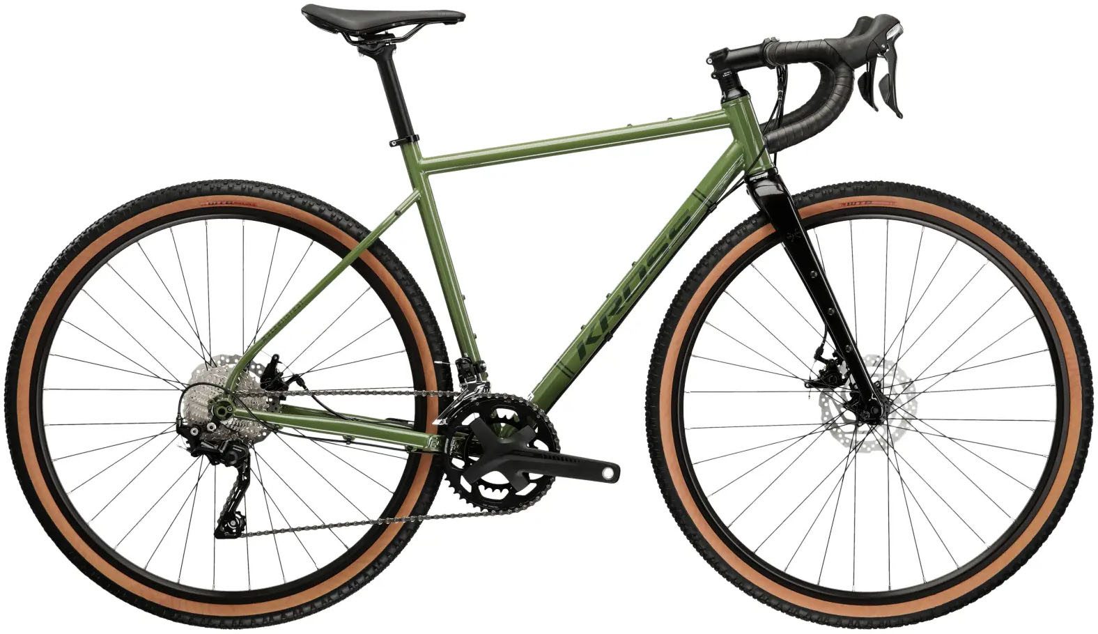 Kross Gravelbike Gravelbike Esker 1.0 grün 20 Gänge, 20 Gang Shimano GRX RX400 Schaltwerk, Kettenschaltung