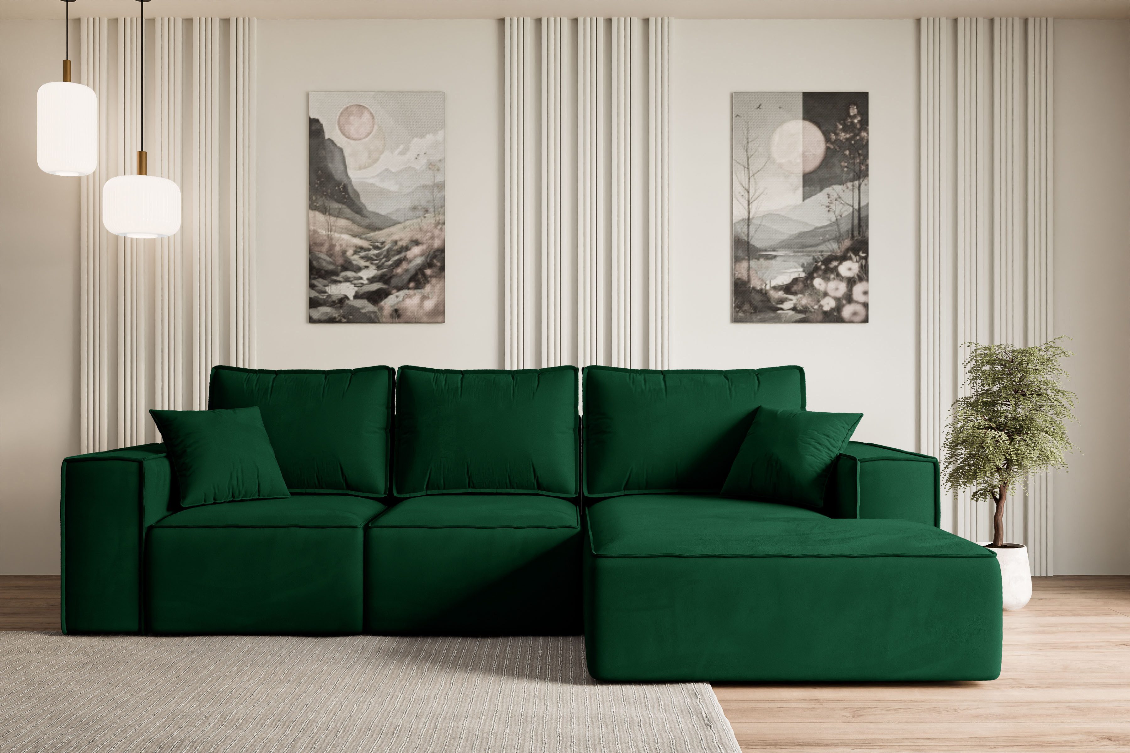 ALTDECOR Ecksofa SERRA-L-S, Couch mit Schlaffunktion, günstig online kaufen