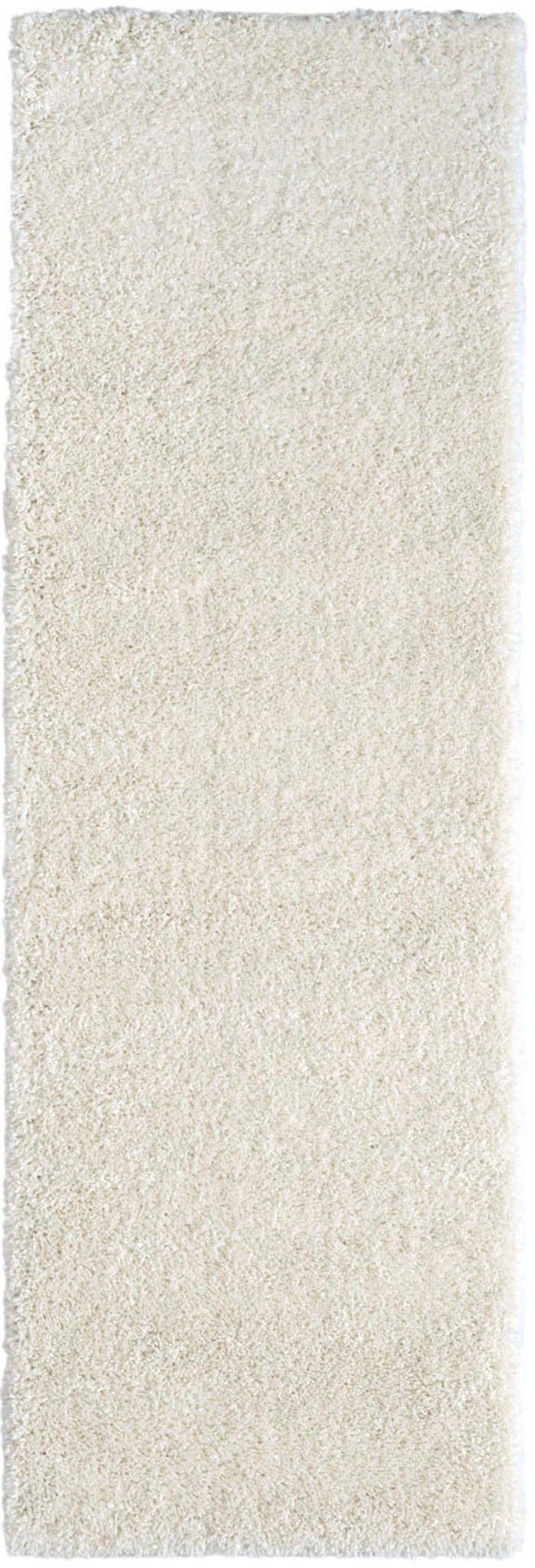 OTTO home Hochflor-Bettumrandung Banji, Höhe 37 mm, (3-tlg), Uni Farben, we günstig online kaufen