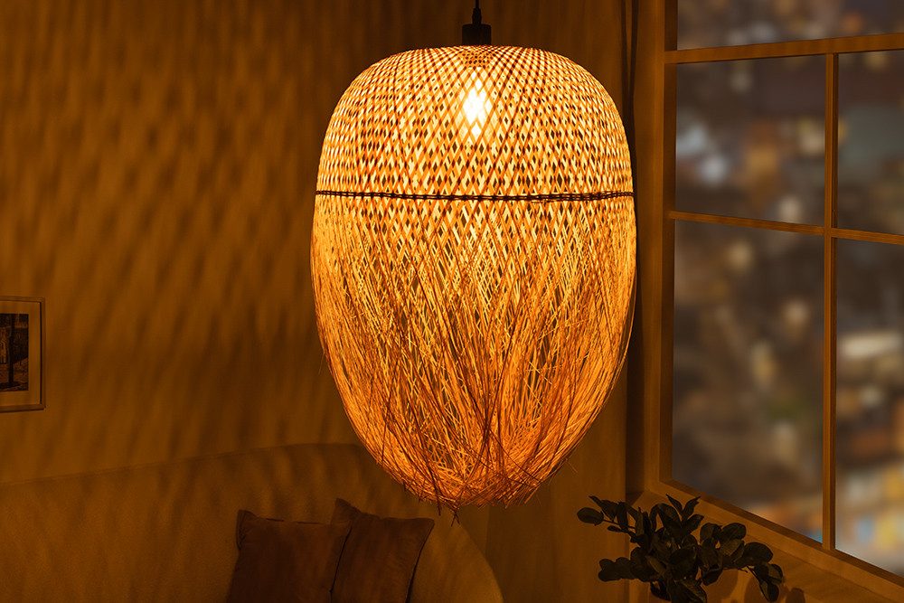 riess-ambiente Hängeleuchte ORGANIC LIVING 65cm natur günstig online kaufen
