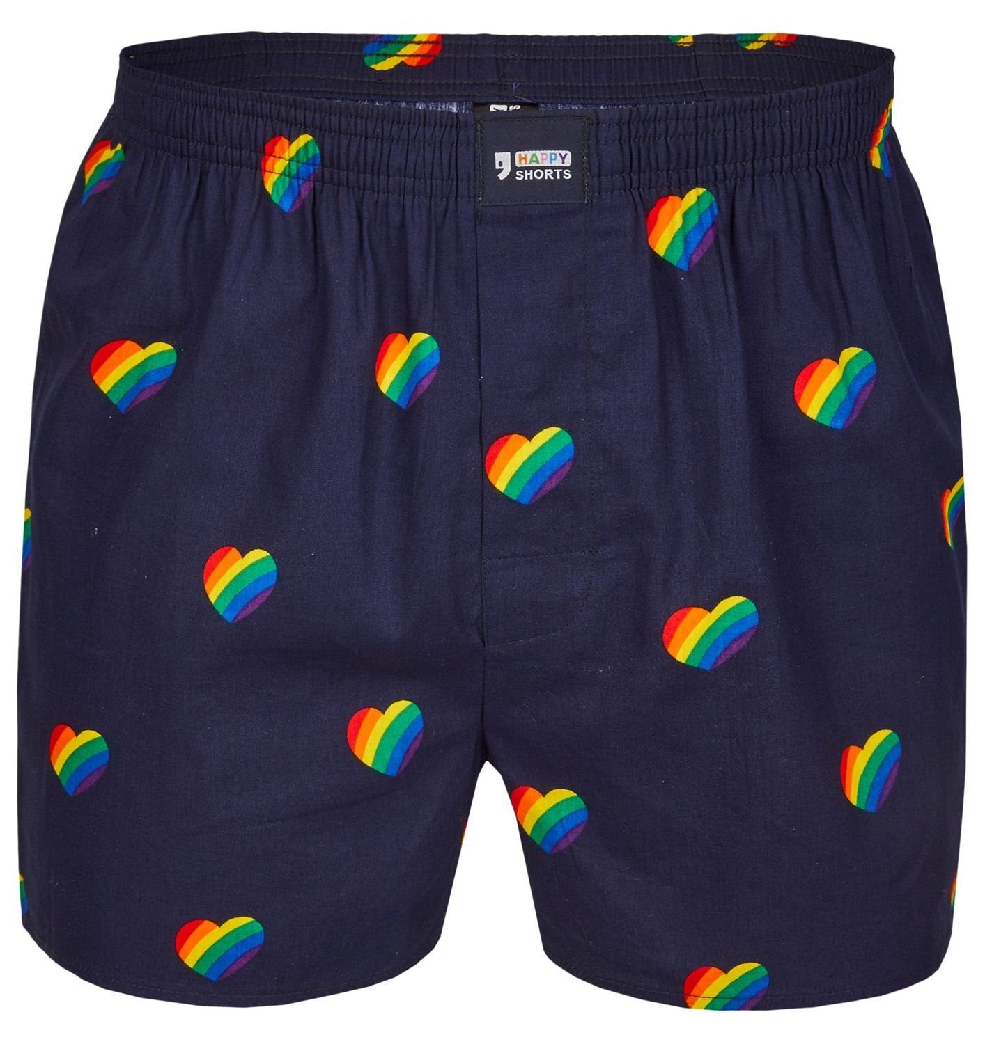 Boxershorts Happy Shorts Herren american Boxer Boxershorts Shorts Webboxer Pride big Hearts Herzen