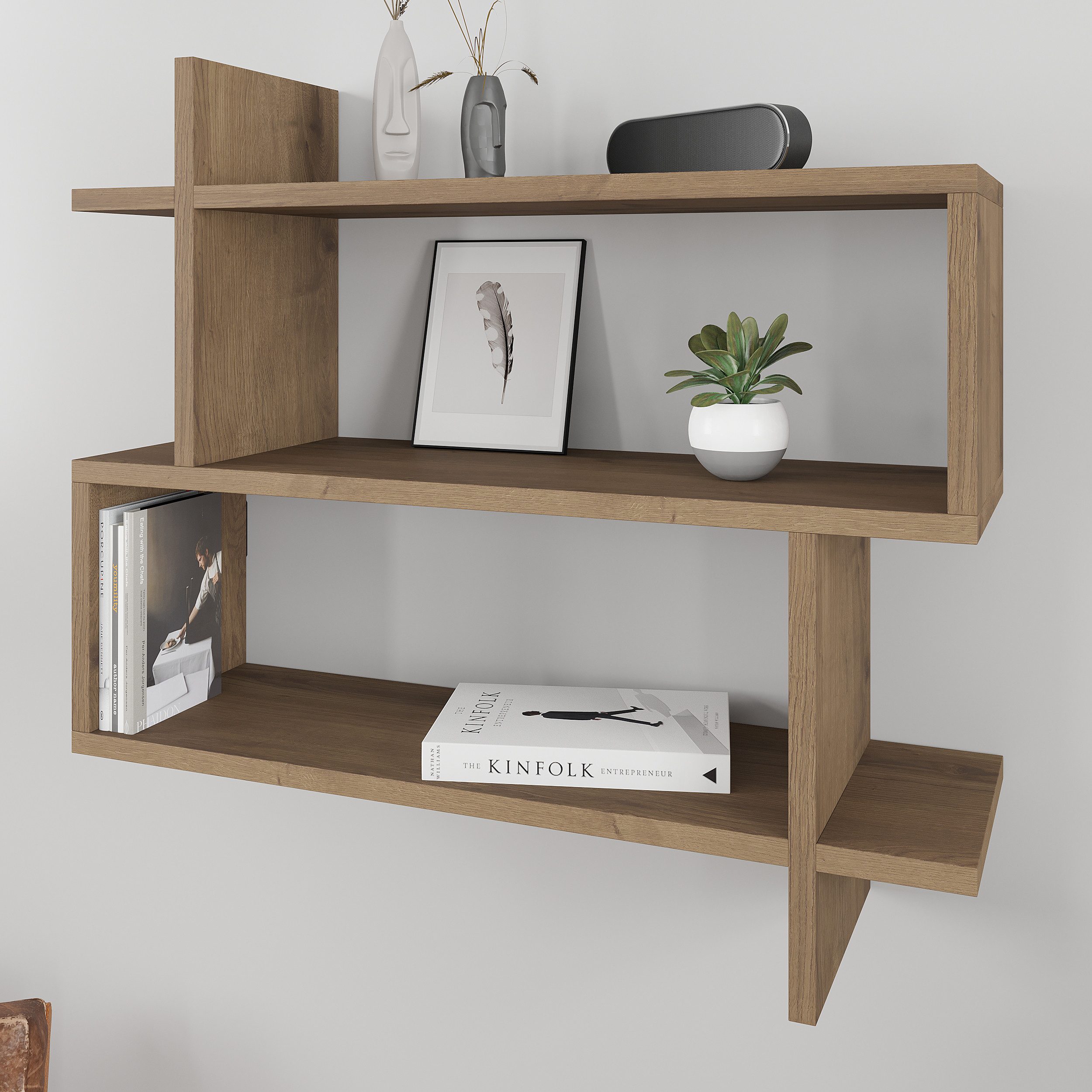 Decortie Bücherregal Paralel, Modernes Wandregal/Bücherregal, 70 günstig online kaufen