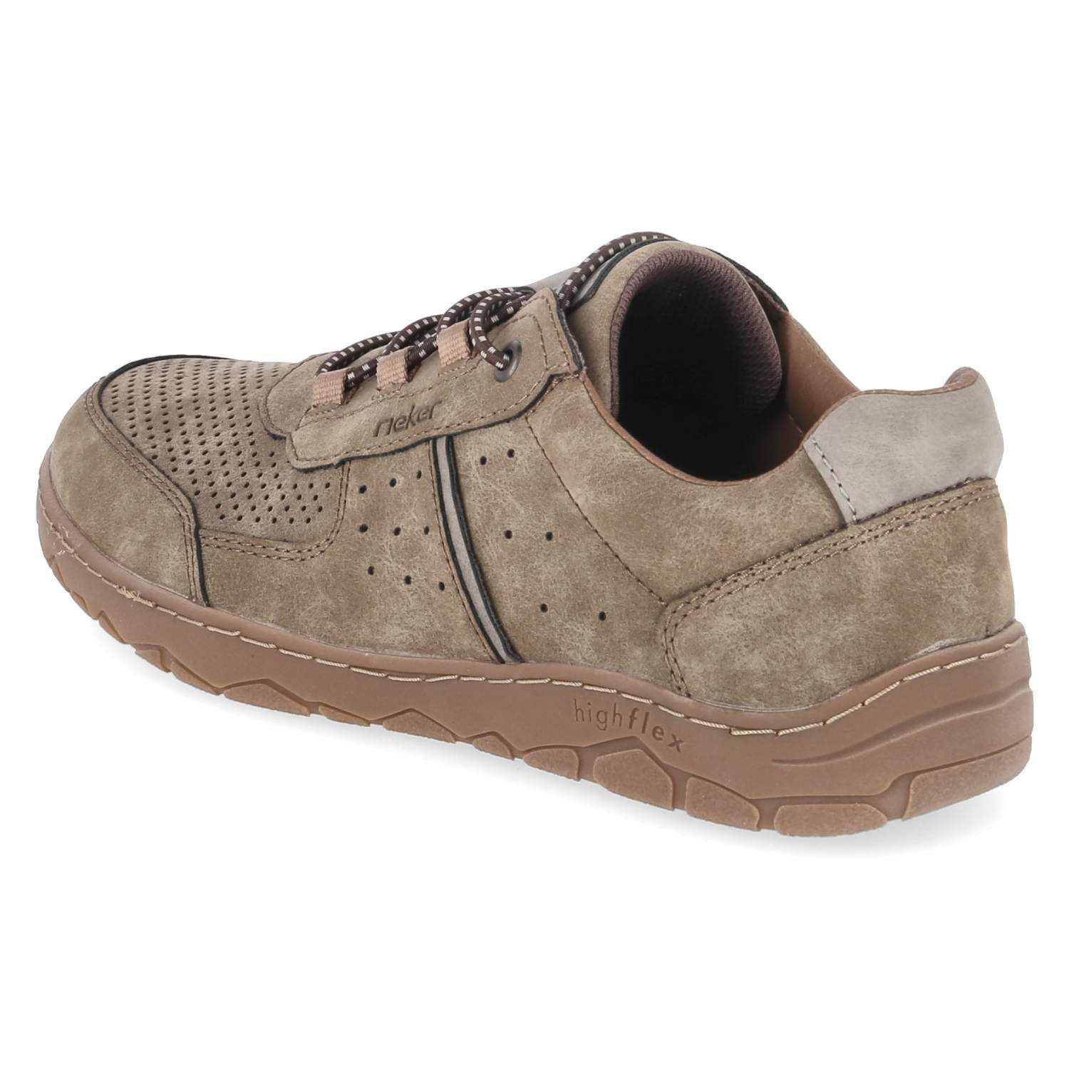 Rieker Rieker 08351-64 Herren Synthetik beige Schnürschuh
