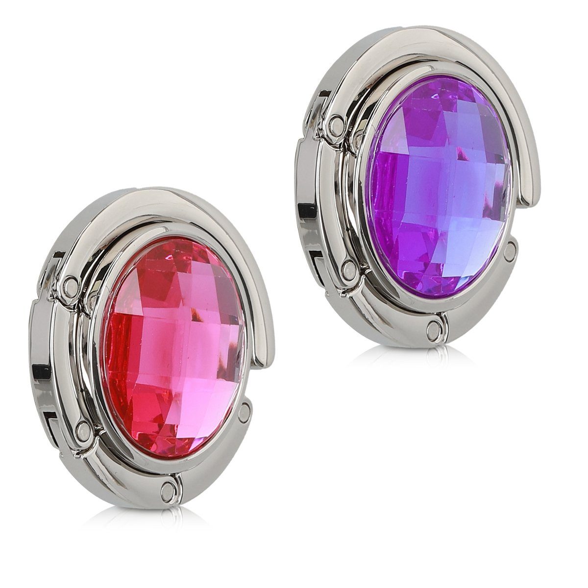 kwmobile Taschen-Halterung 2x Tisch Handtaschenhalter Haken, (2-tlg., Faltb günstig online kaufen