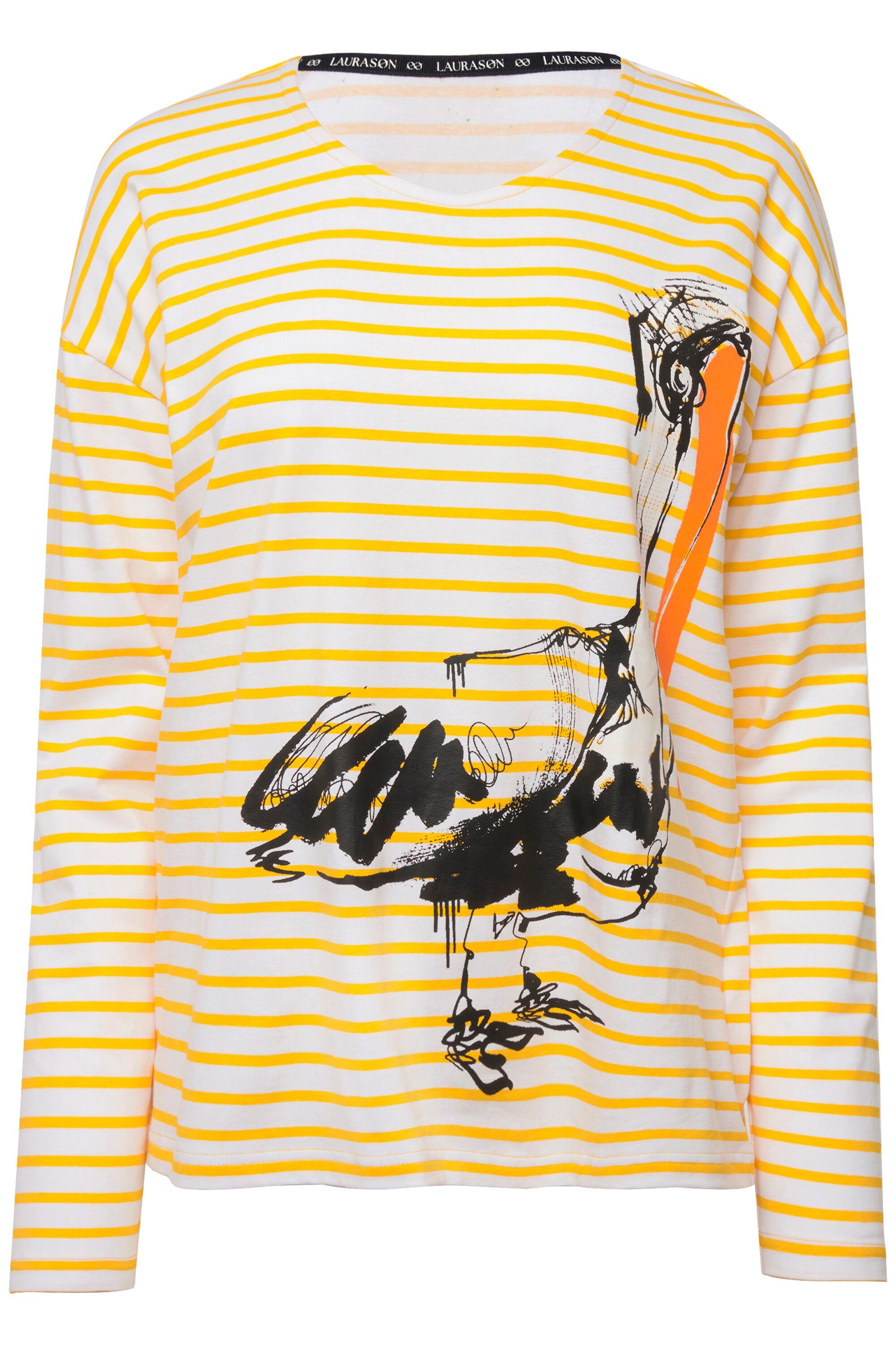 Laurasøn T-Shirt Ringel-Shirt Pelikan-Print Made in günstig online kaufen