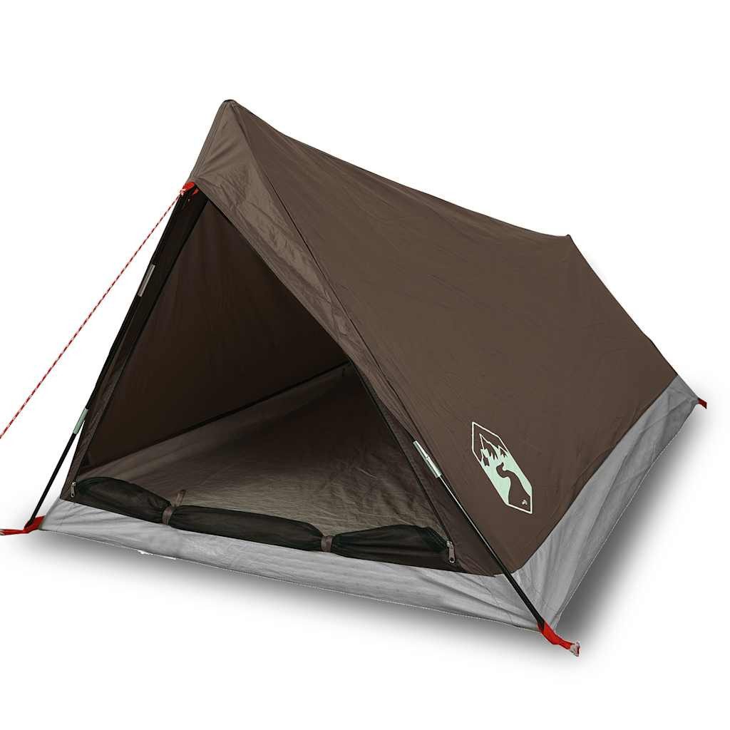 vidaXL Kuppelzelt Campingzelt 2 Personen Braun günstig online kaufen