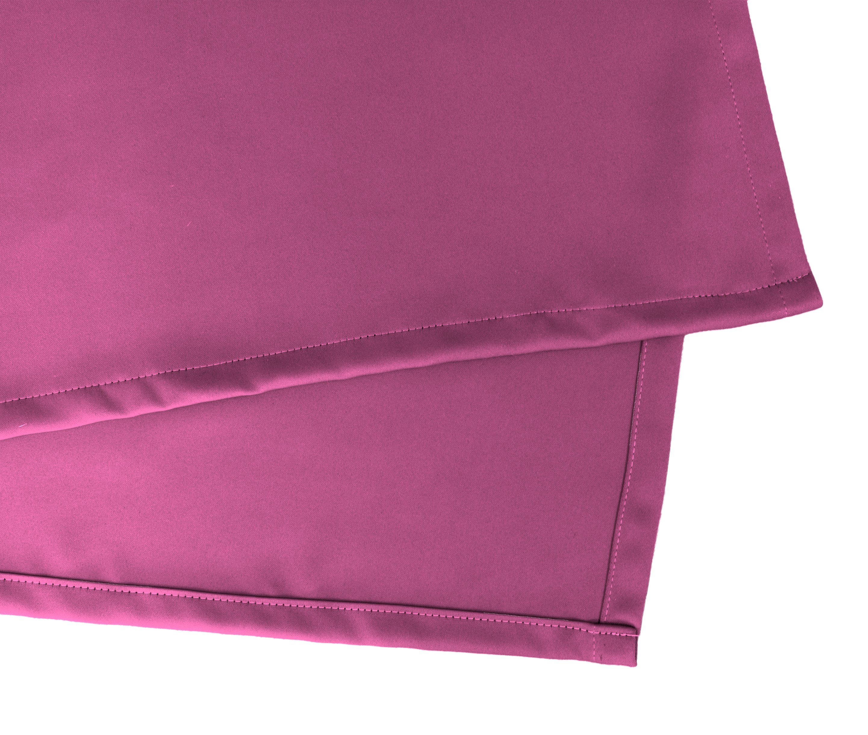pink Abdunklung, VHG, (1 Verdunkelungsvorhang Leon, Polyester, St), Polyester, Uni Kräuselband verdunkelnd,