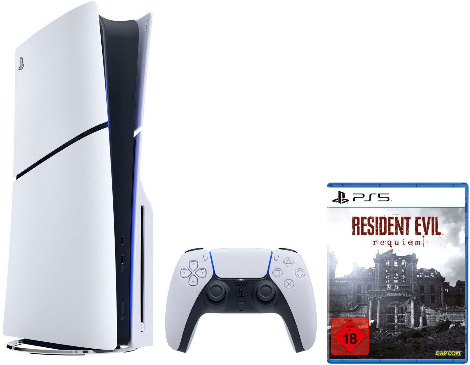 PlayStation 5 PS5 Disk Slim Edition 1TB + Resident Evil Requiem 1TB