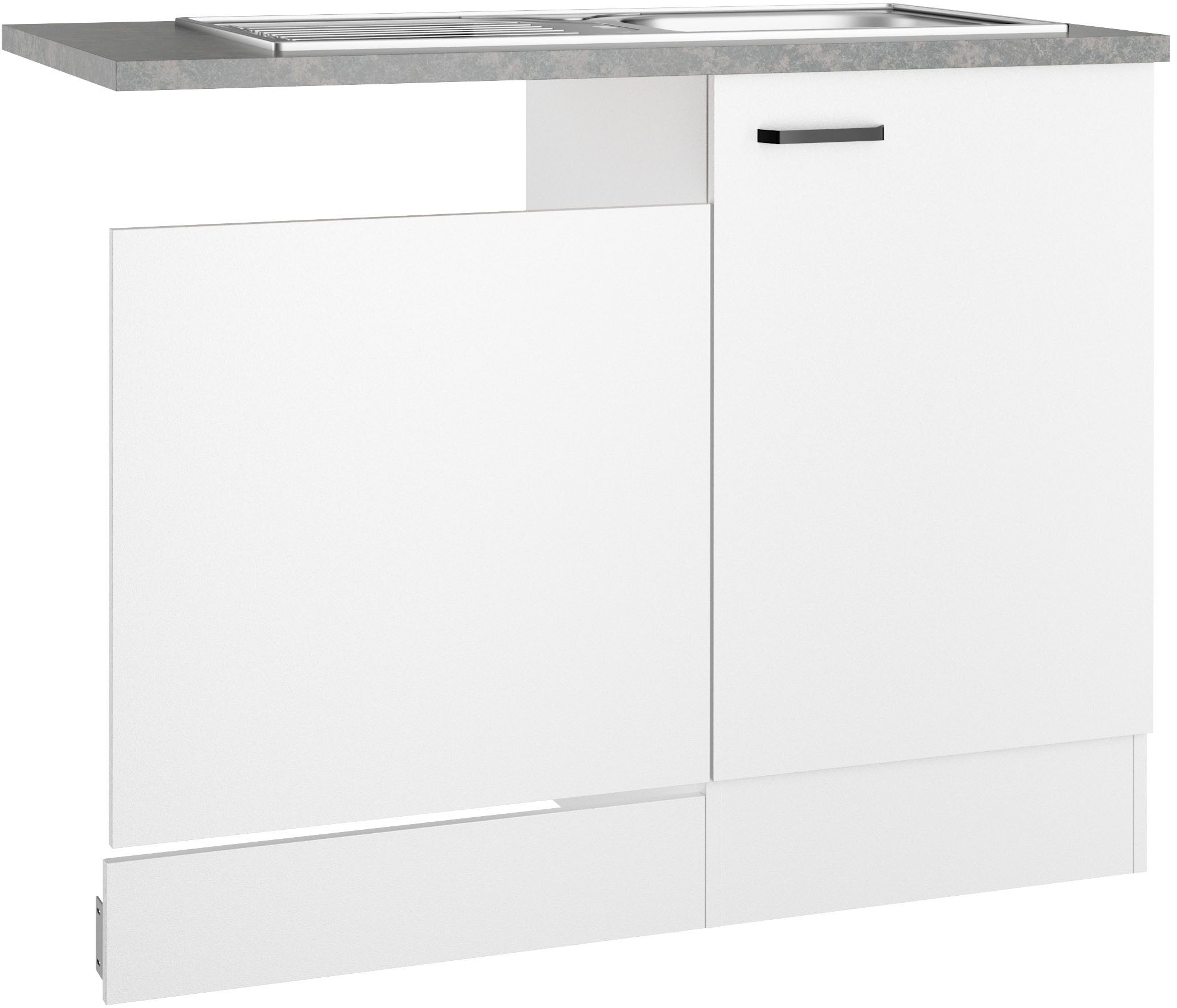 OPTIFIT Spülenschrank OPTImulti Breite 110 cm, mit 1 Tür u. Blende f. Geschirrspüler, Einbauspüle