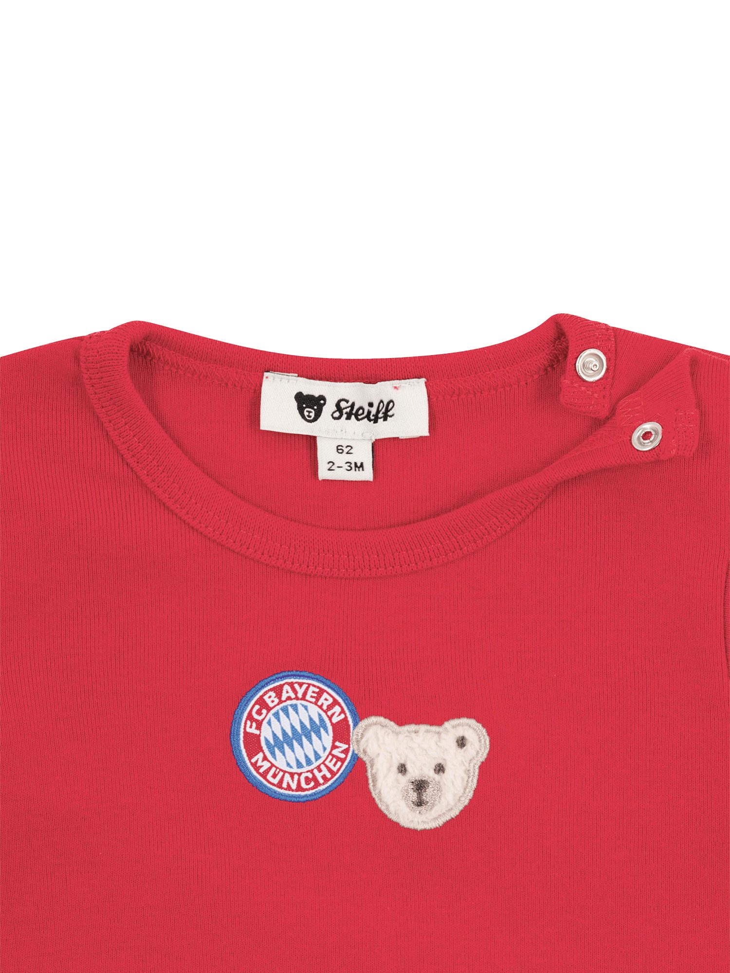 Steiff Body FC Bayern München, Body langarm, Baby, Rot – Bild 3 von 4