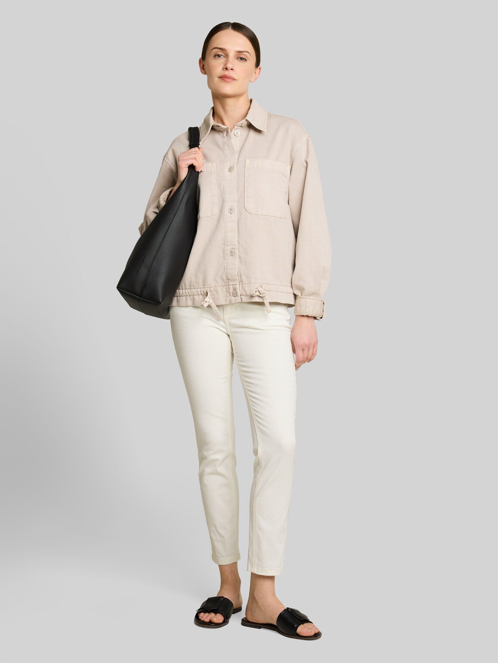 TOM TAILOR Slim-fit-Jeans Jeanshosen TTLENE SLIM CROPPED Jeans