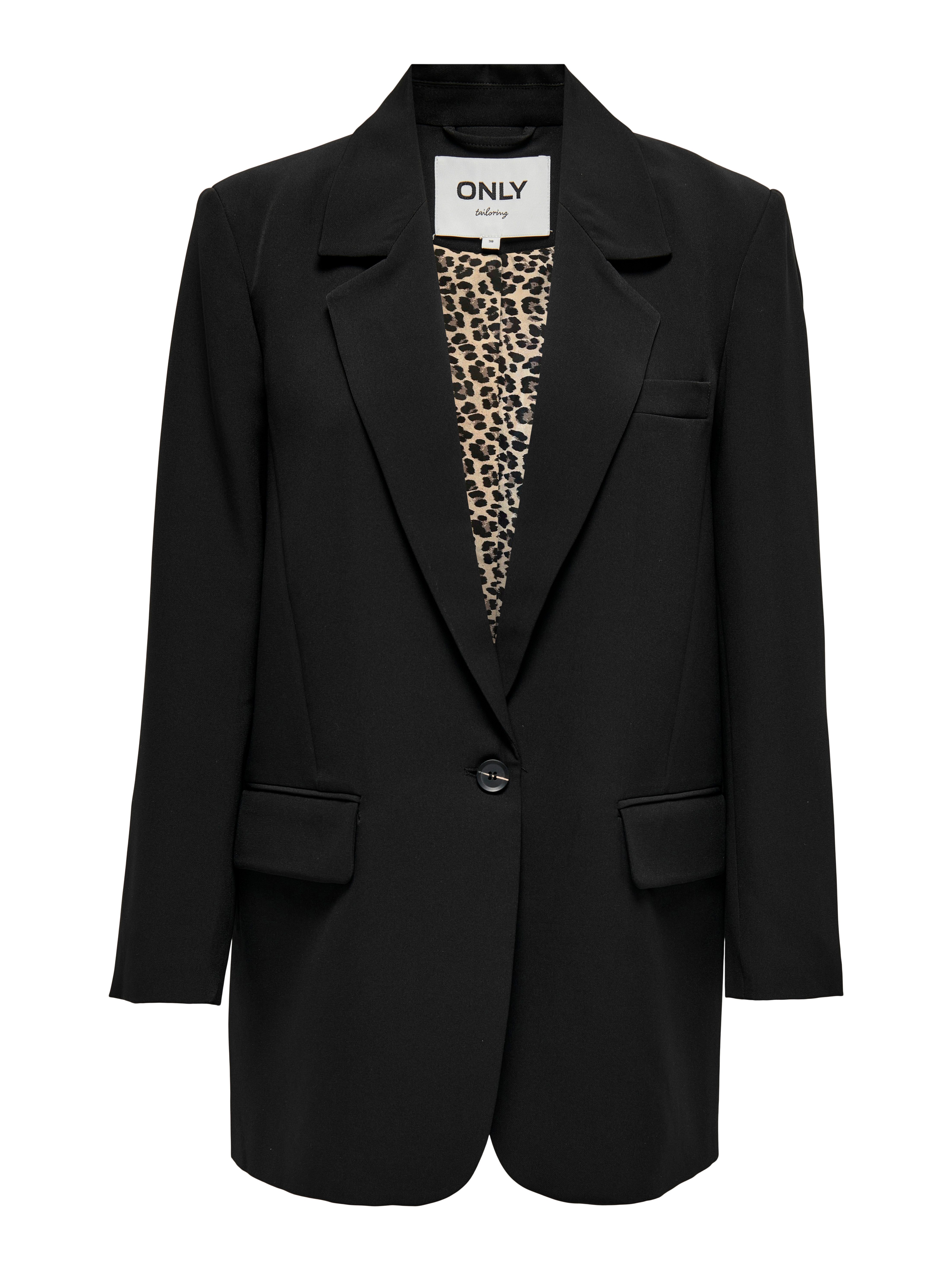 ONLY Longblazer ONLLANA-BERRY L/S REG BLAZER TLR CS Materialmix, regular fit – Bild 5 von 5