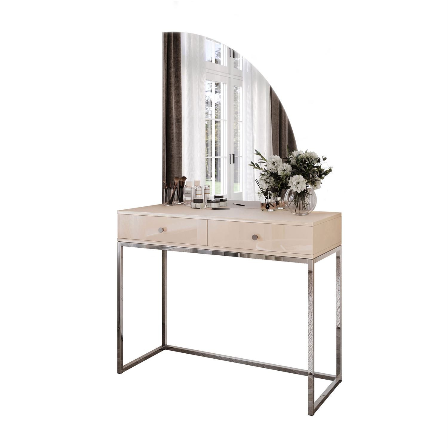 Lookway Schminktisch QUINNIE KASCHMIR mit LED-Spiegel günstig online kaufen