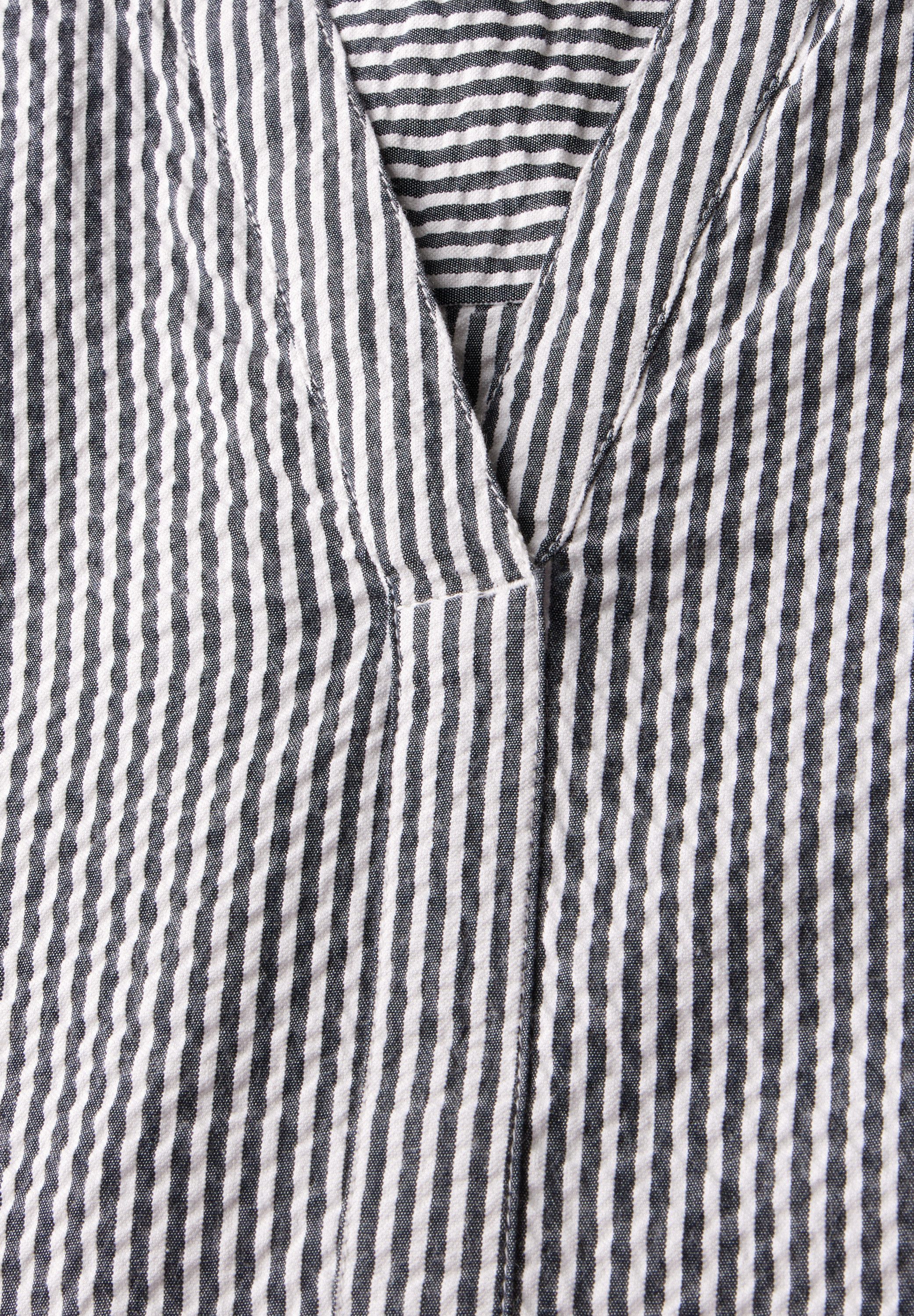 CECIL Kurzarmbluse mit Elastiksaum