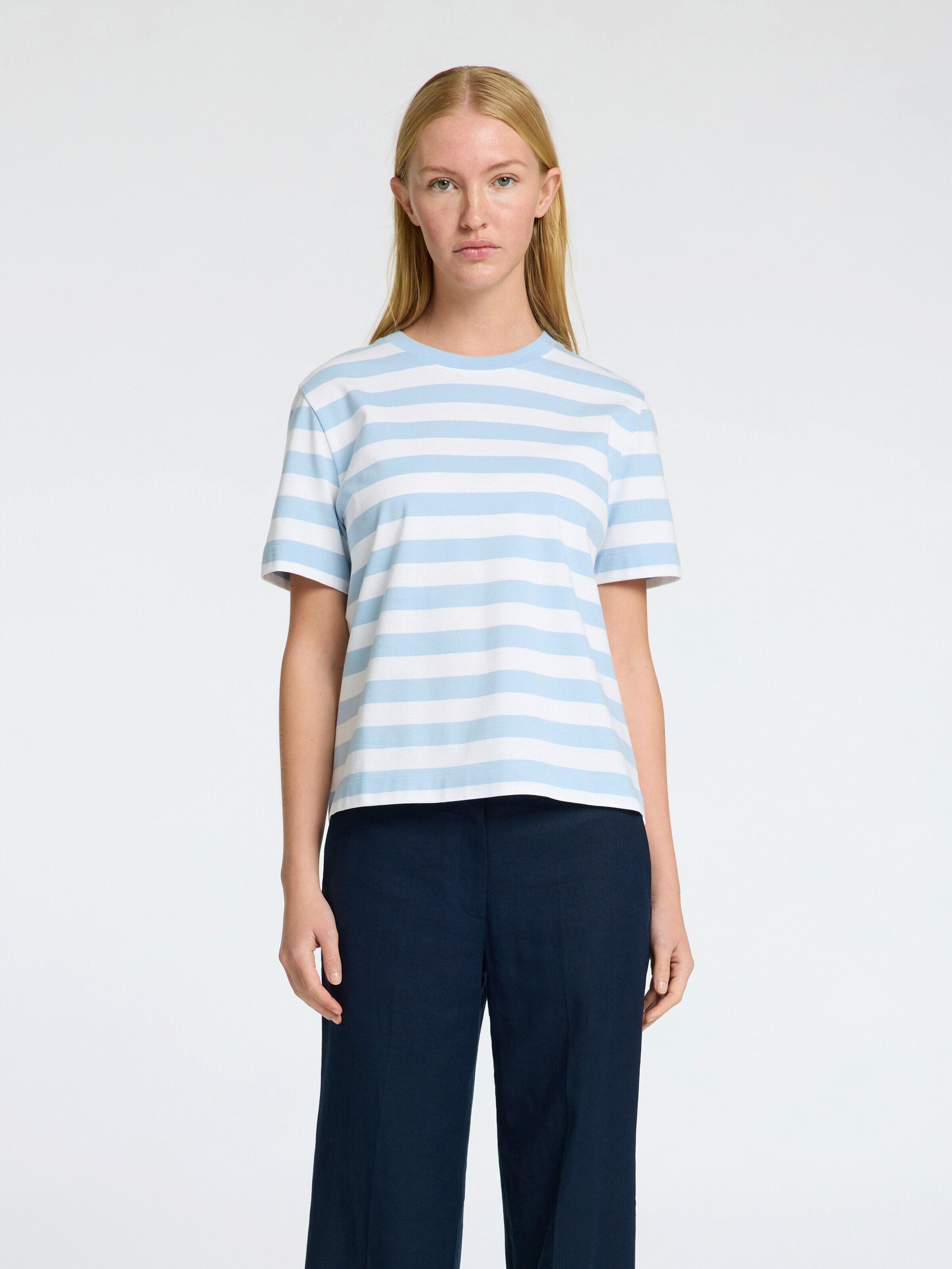 Selected T-Shirt SLFEssential (1-tlg) Plain/ohne Details