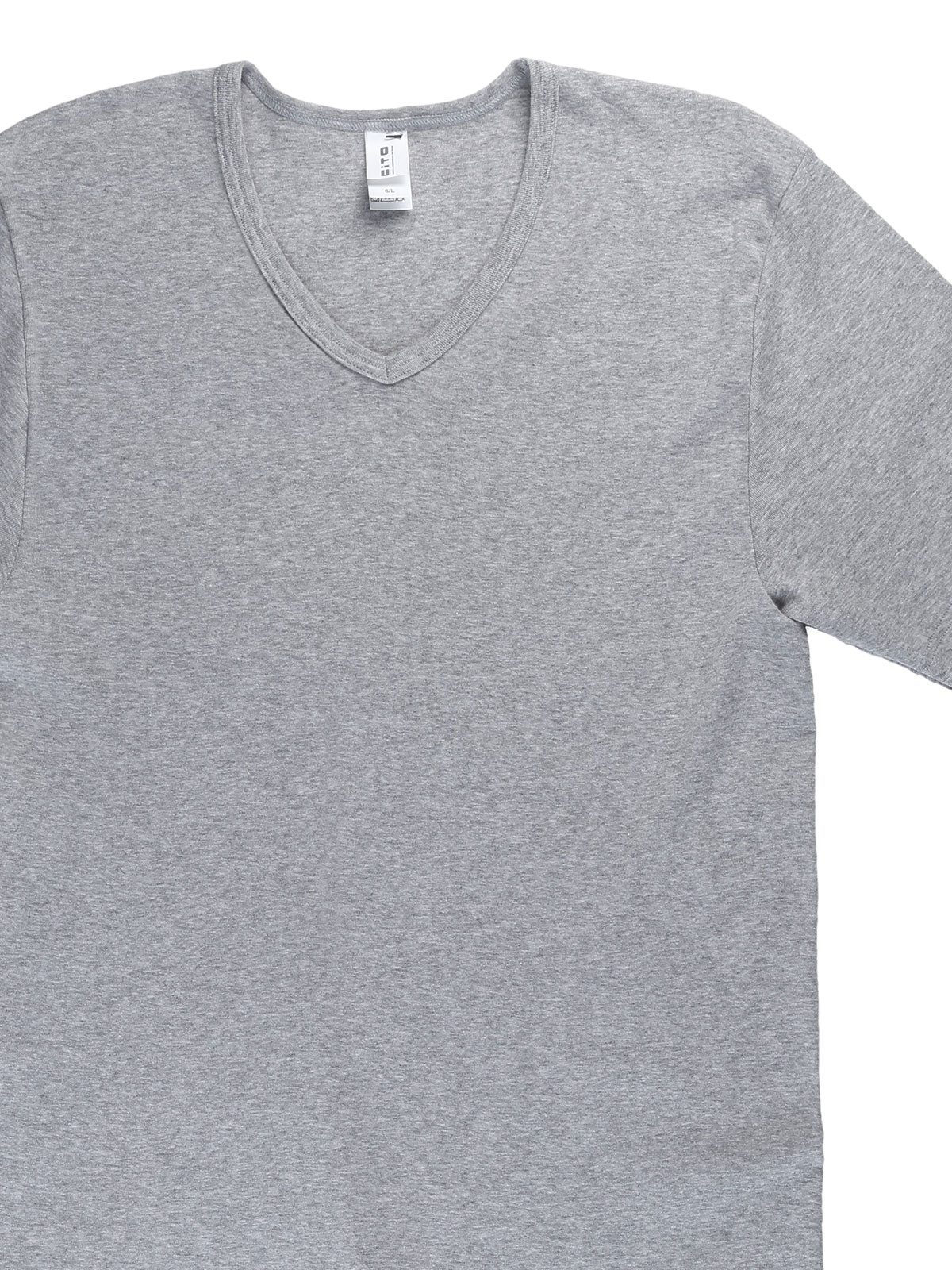 CiTO Unterziehshirt 3er Pack Herren Shirt 1/2 Arm V-Neck pure cotton (Packung, 3-St) -