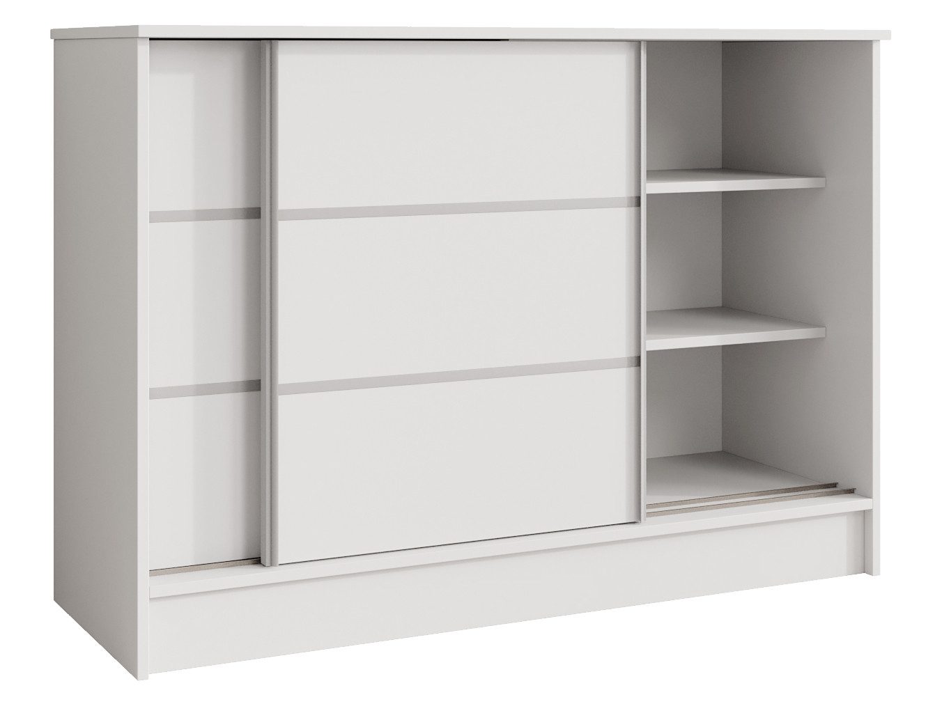 Beautysofa Kommode MIRELA mit 2 Schiebetüren (in 100 cm, 120 cm oder 160 cm, verschiedene Farben), mit dekorativen Sprossen