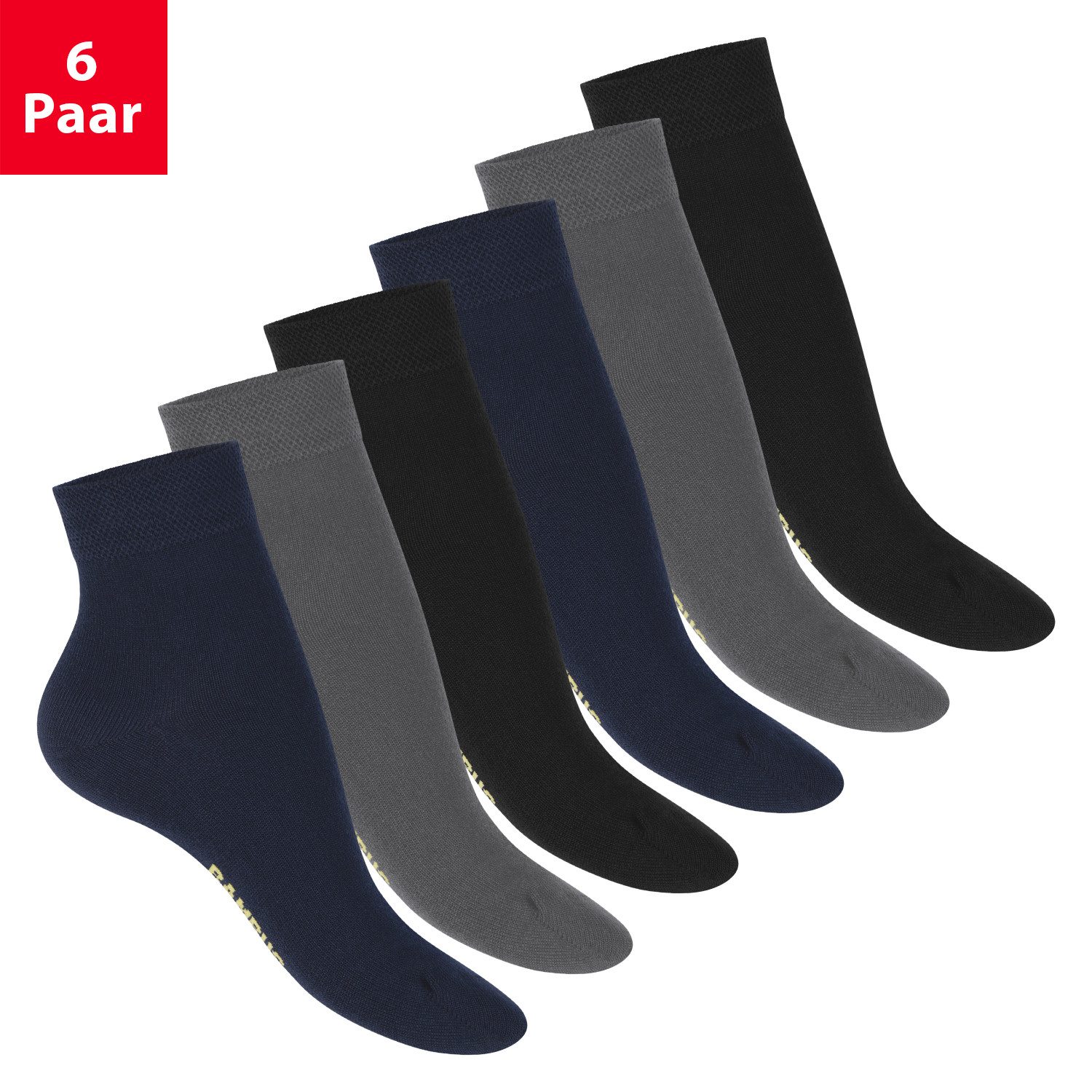 Kurzsocken Damen Viskose Kurzschaft Socken (6 Paar) Ultrasoft